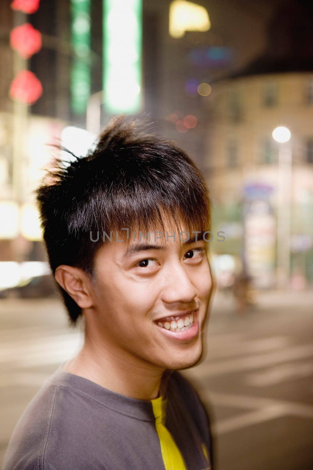 Portrait of a young man smiling