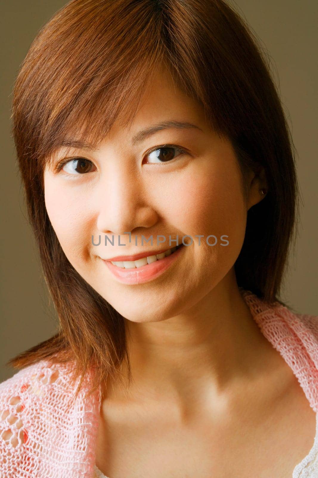 Portrait of a young woman smiling