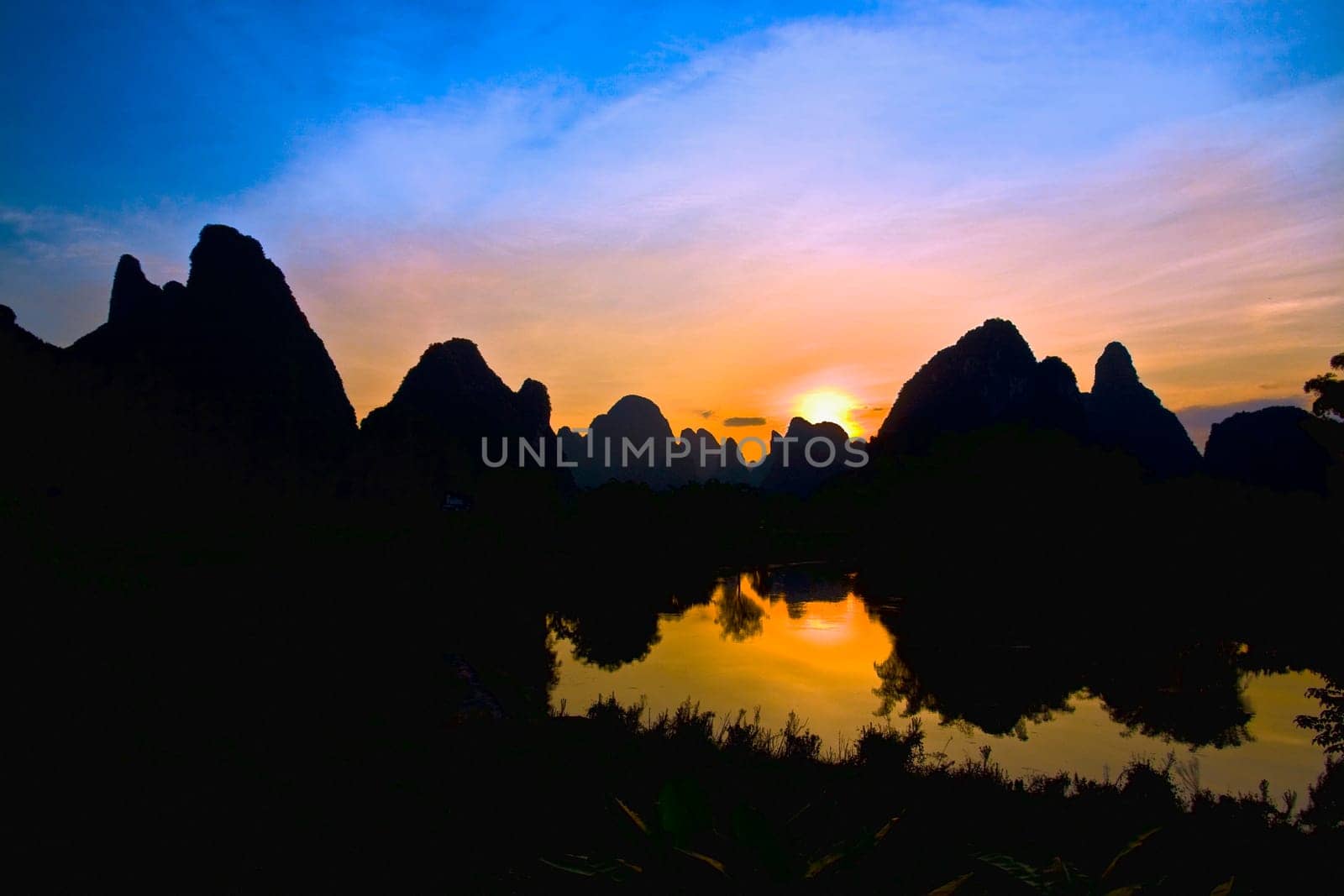 Guilin Hills, Li River, Yangshuo, Guangxi Province, China