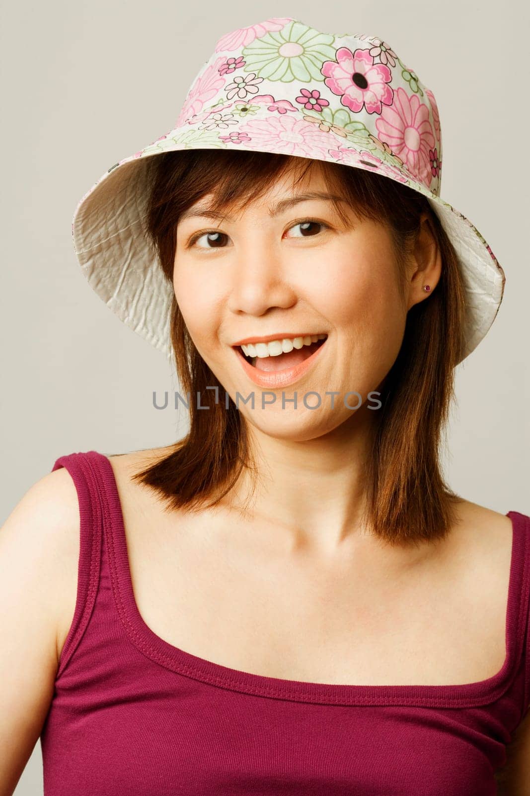 Close-up of a young woman smiling