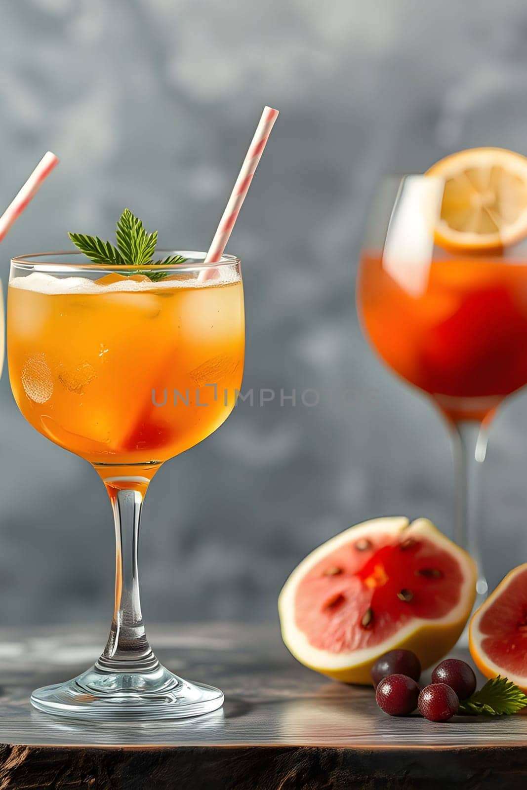 cocktail cocktails drink alcohol food bright yellow red juice orange color table cooking bar generated ai alt. High quality illustration black background