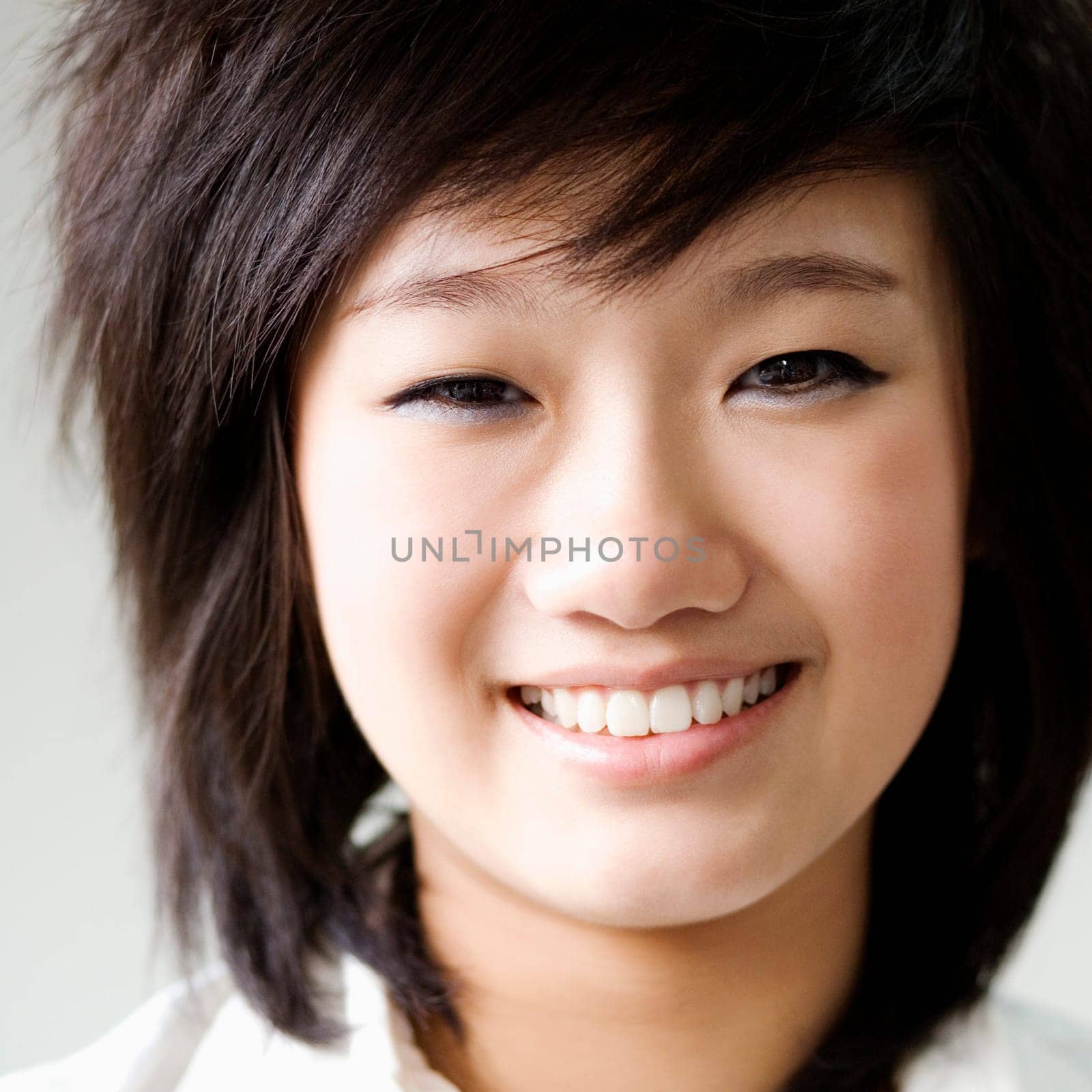 Portrait of a girl smiling