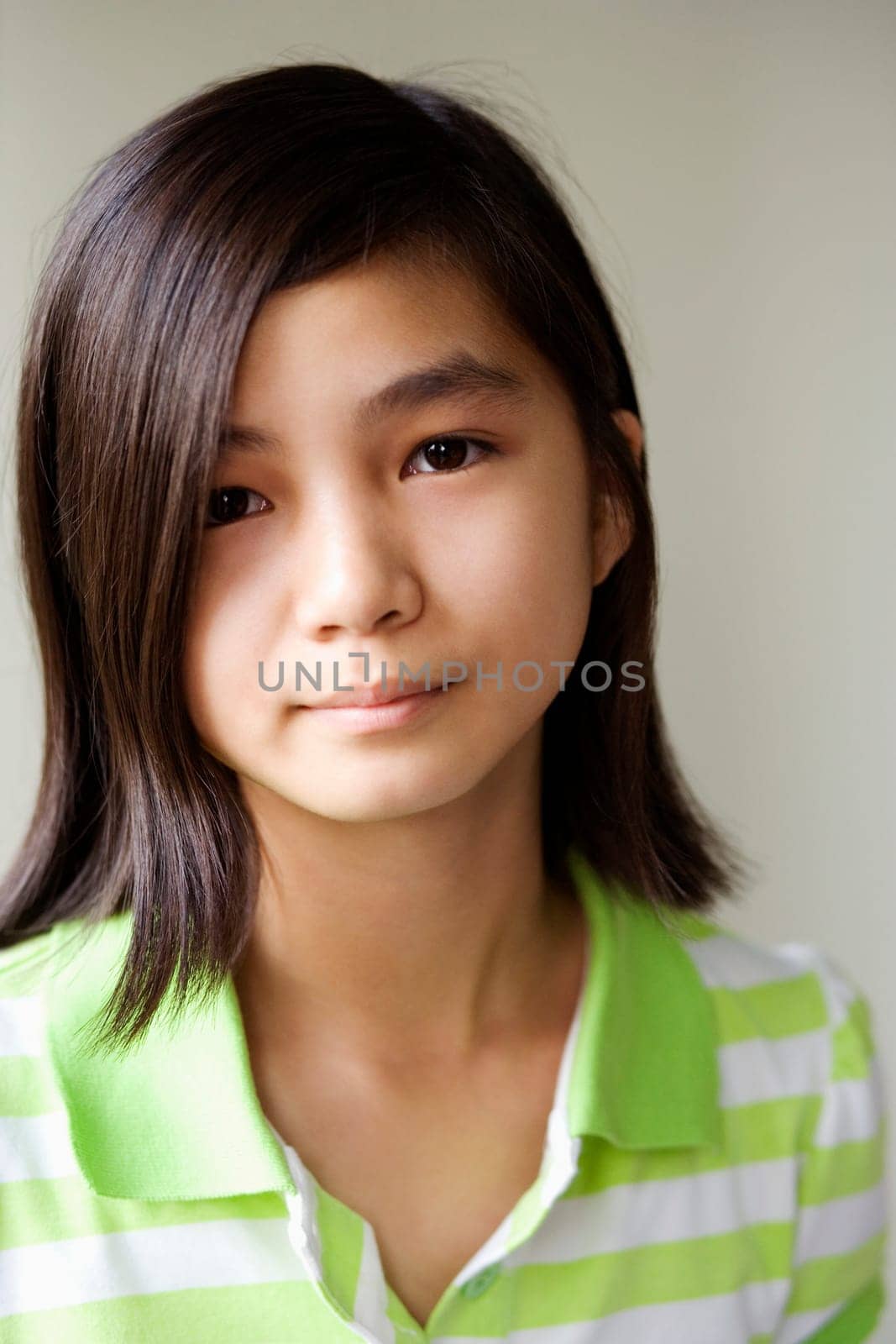 Portrait of a girl looking upset
