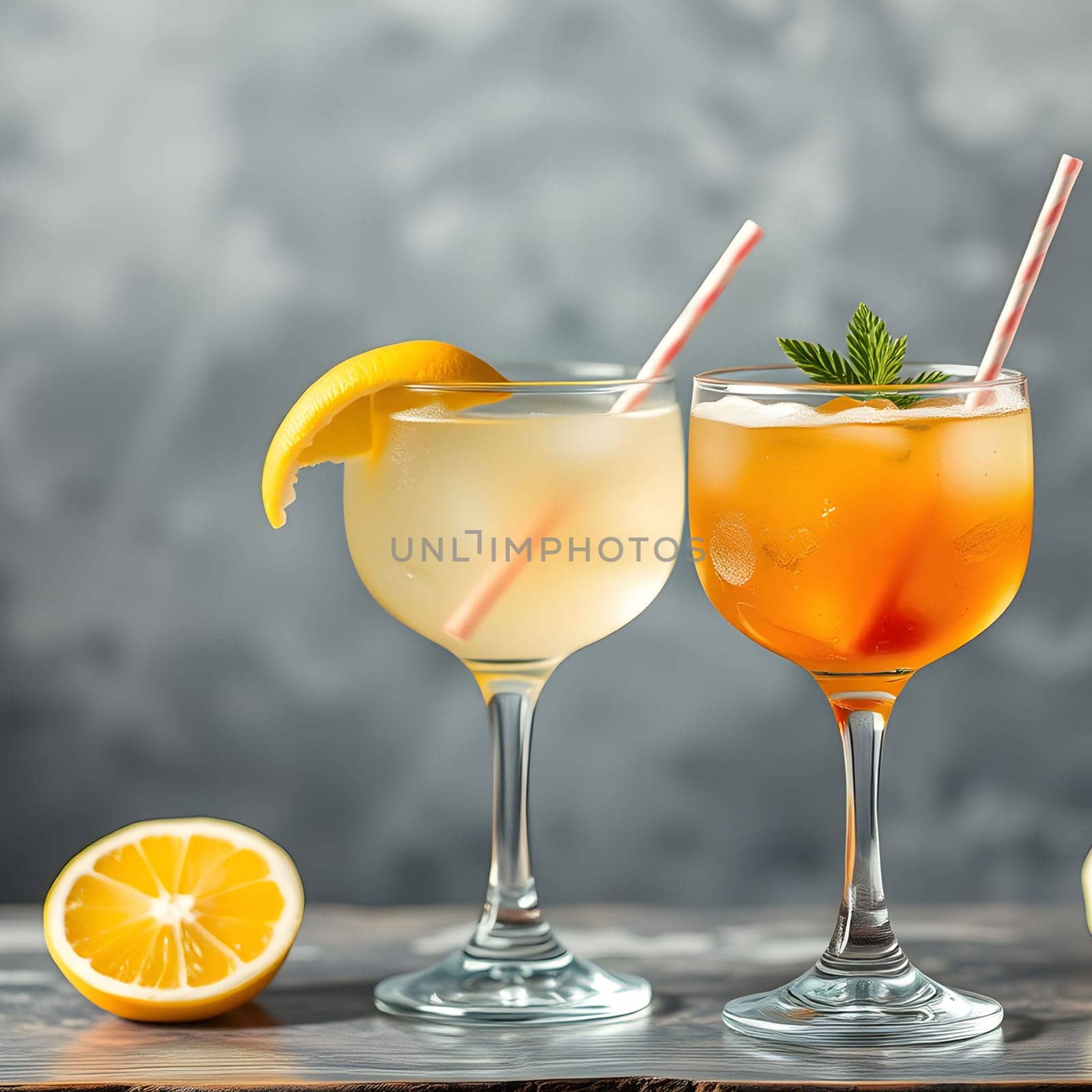 cocktail cocktails drink alcohol food bright yellow red juice orange color table cooking bar generated ai alt. High quality illustration black background