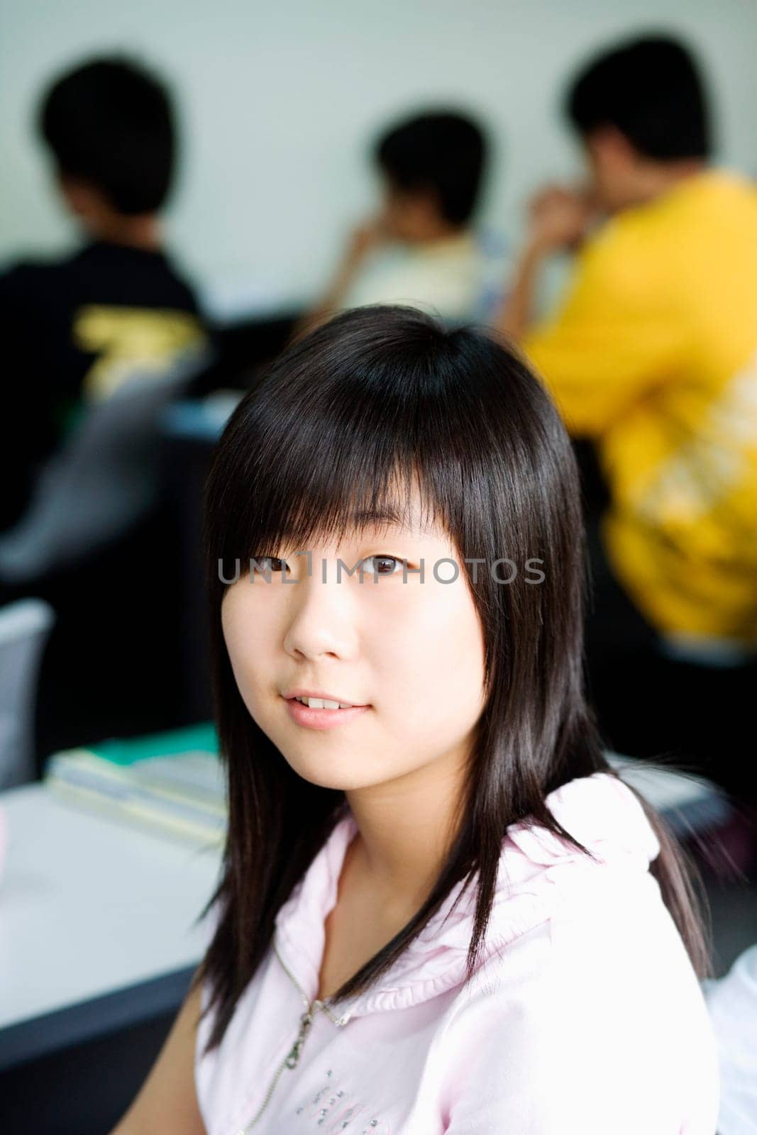Portrait of a girl smiling
