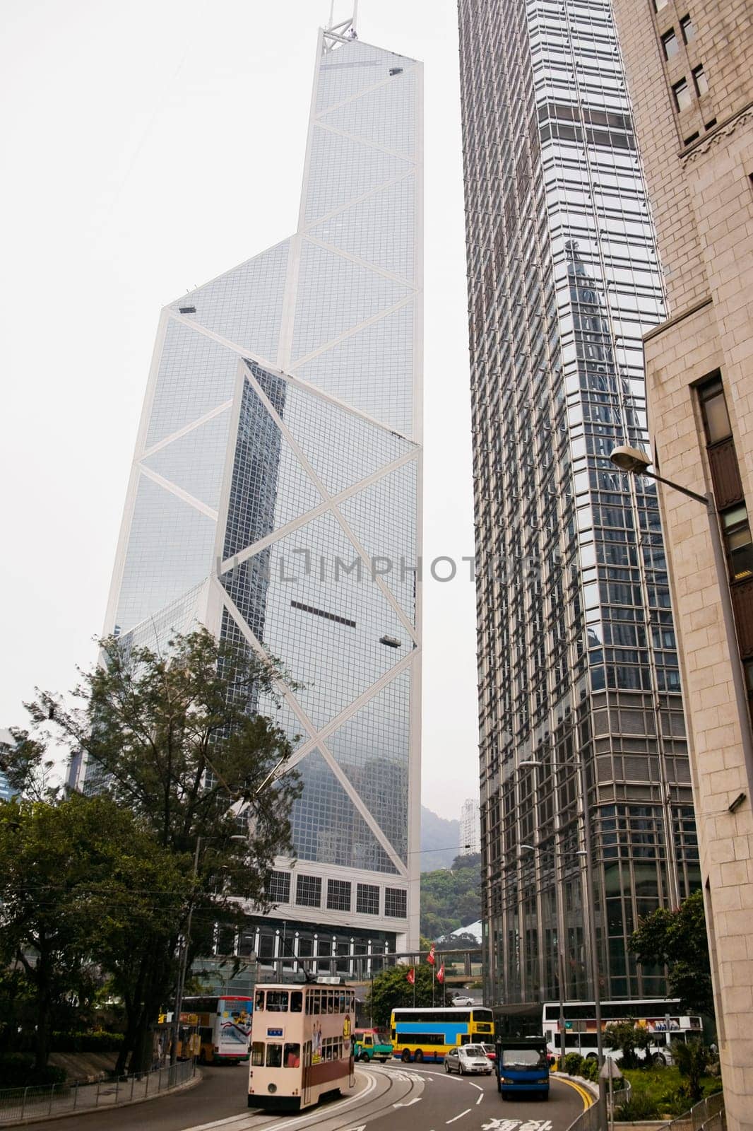 Bank of China and Cheung Kong Towers, Hong Kong Island, Hong Kong, China