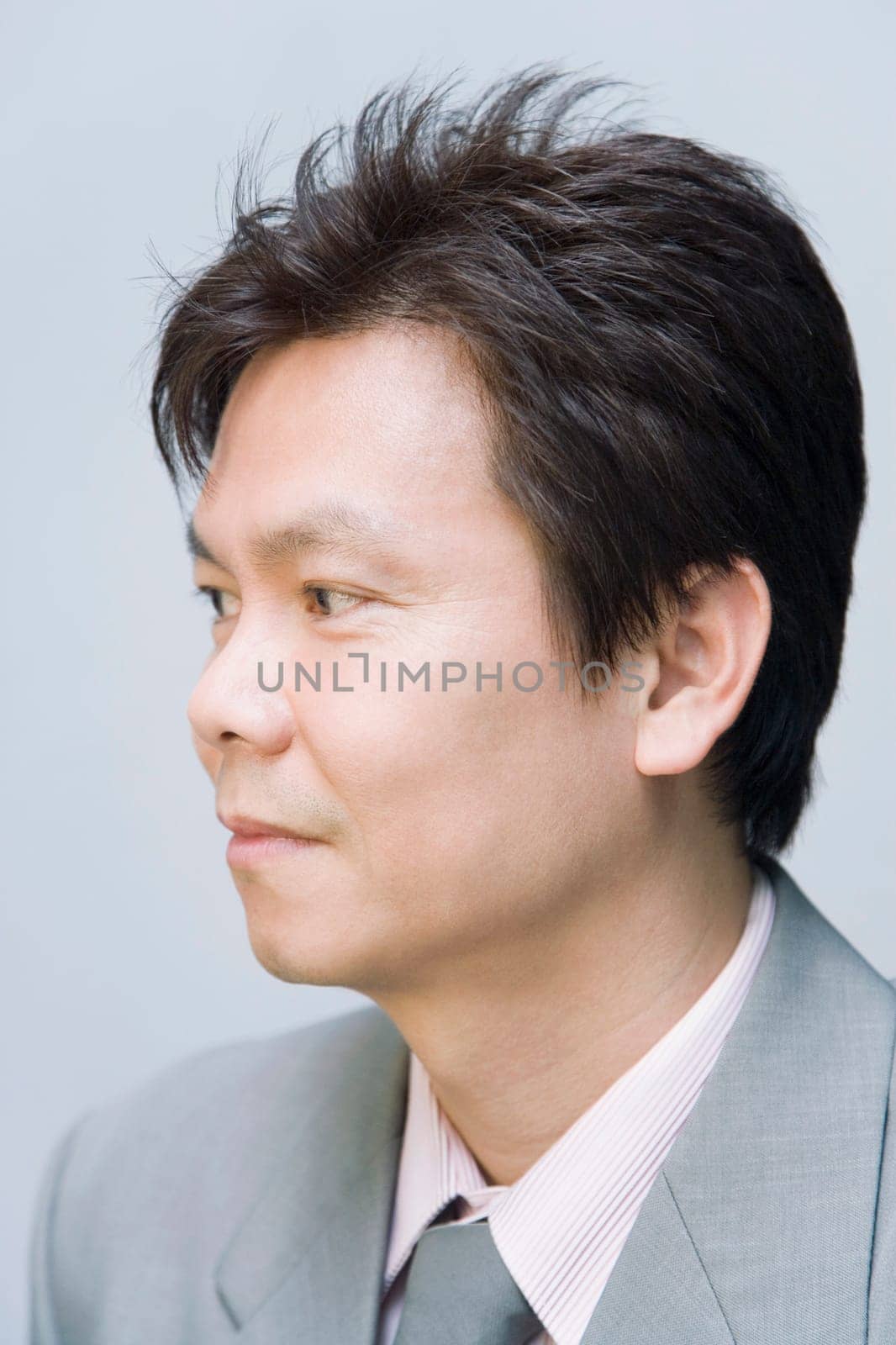 Side profile of a businessman