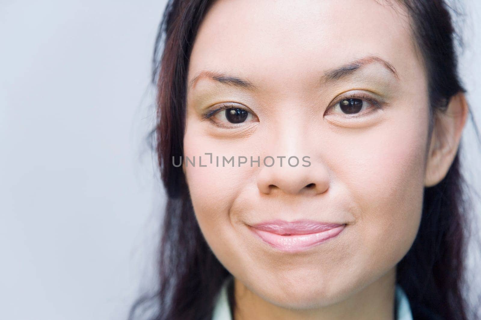Portrait of a businesswoman smirking