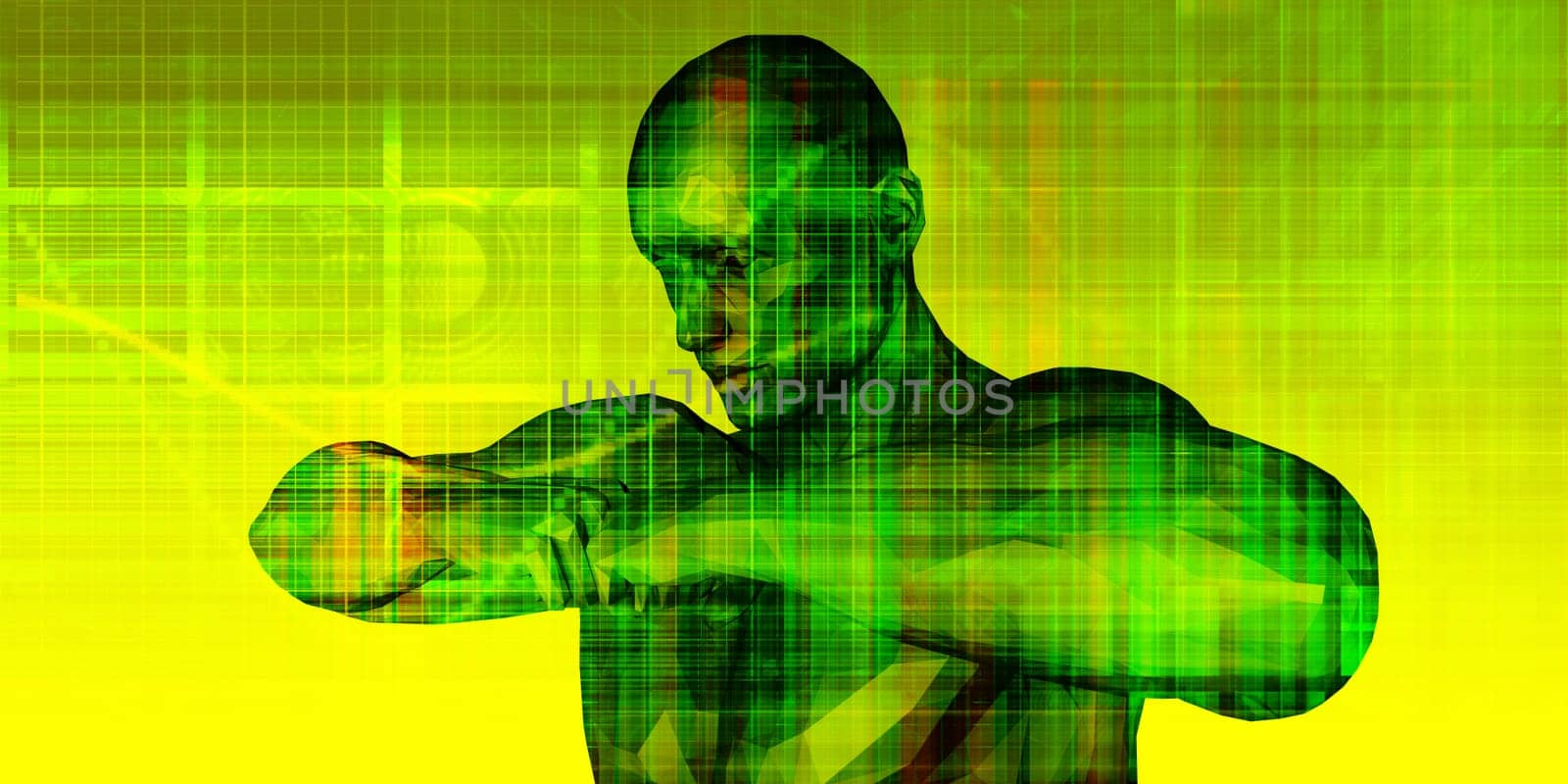 Sports Background with Athletes in Sporting Event