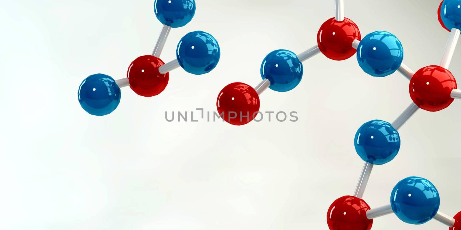Molecule Structure in 3D as a Presentation Background