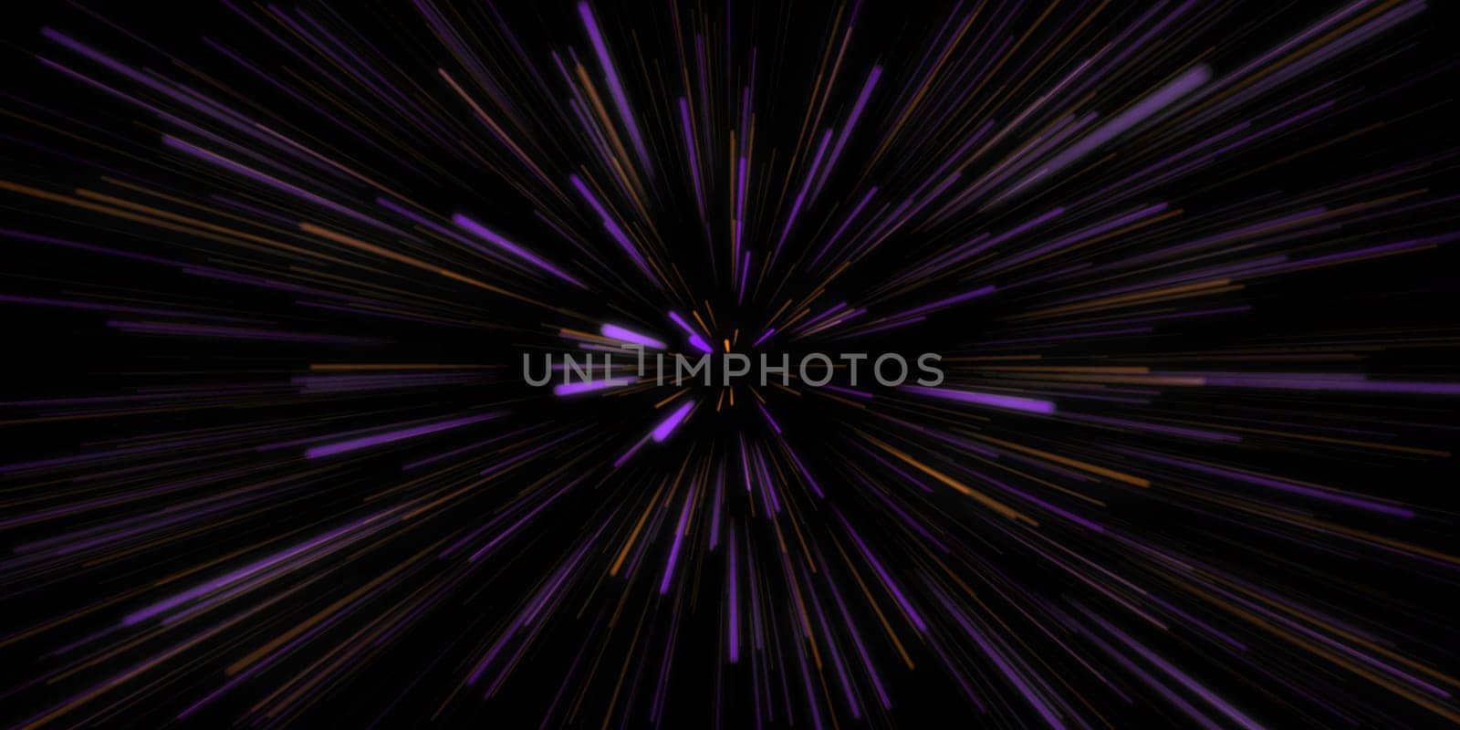 Purple Orange Speed Abstract with Glowing Energy Lines
