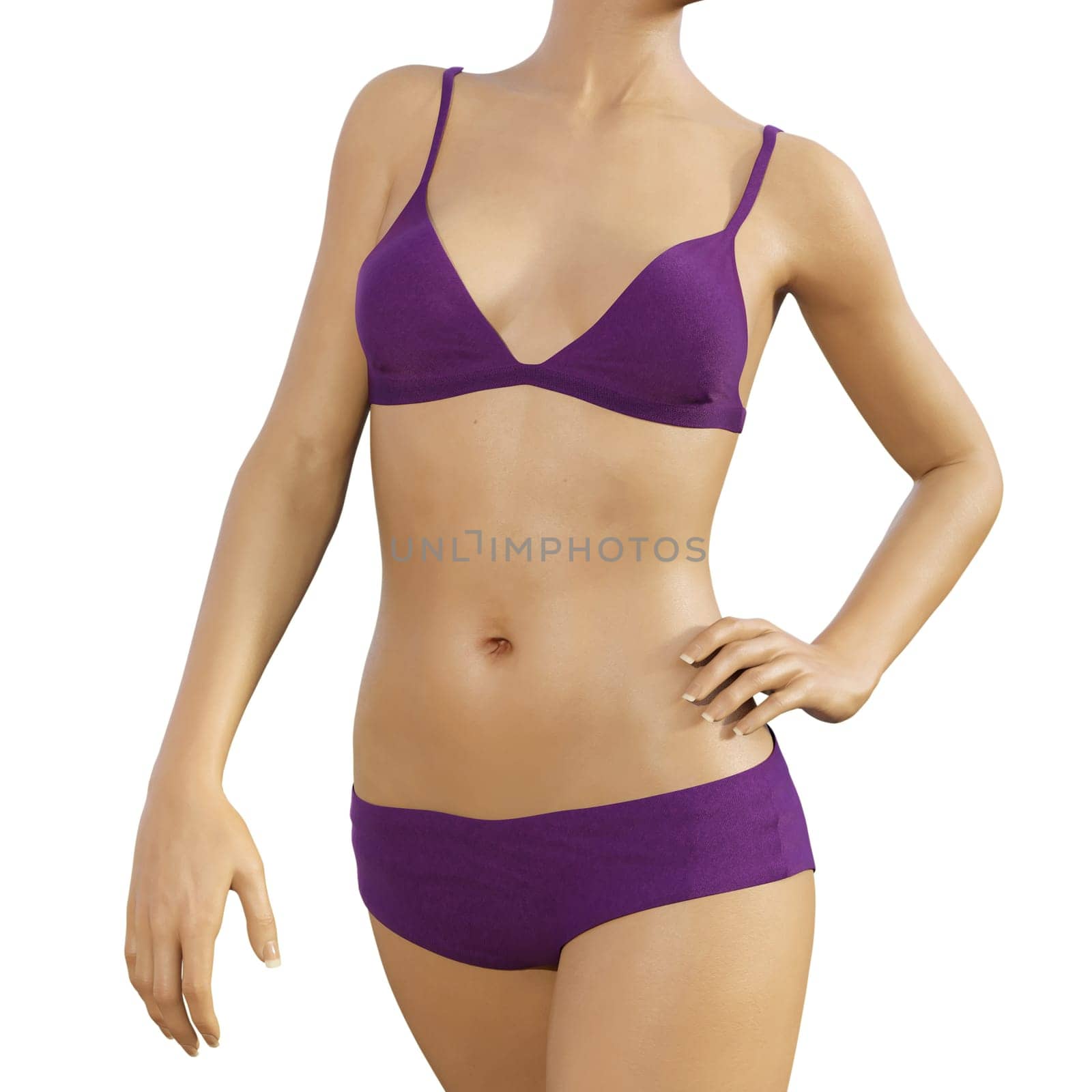 Skin Care Beauty Products for Body of Slim Woman