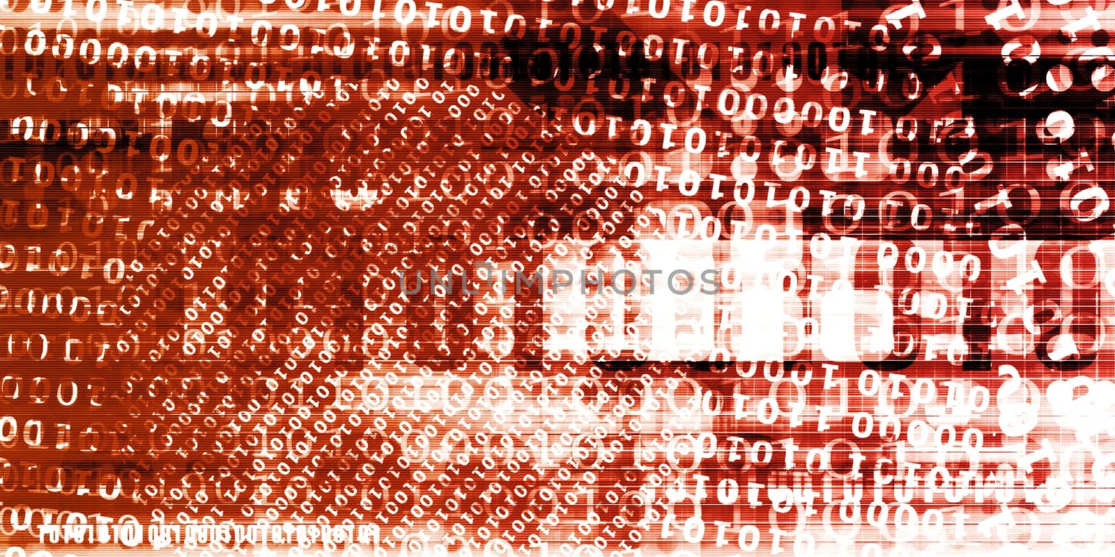 Binary Technology Futuristic Abstract Background as a Concept