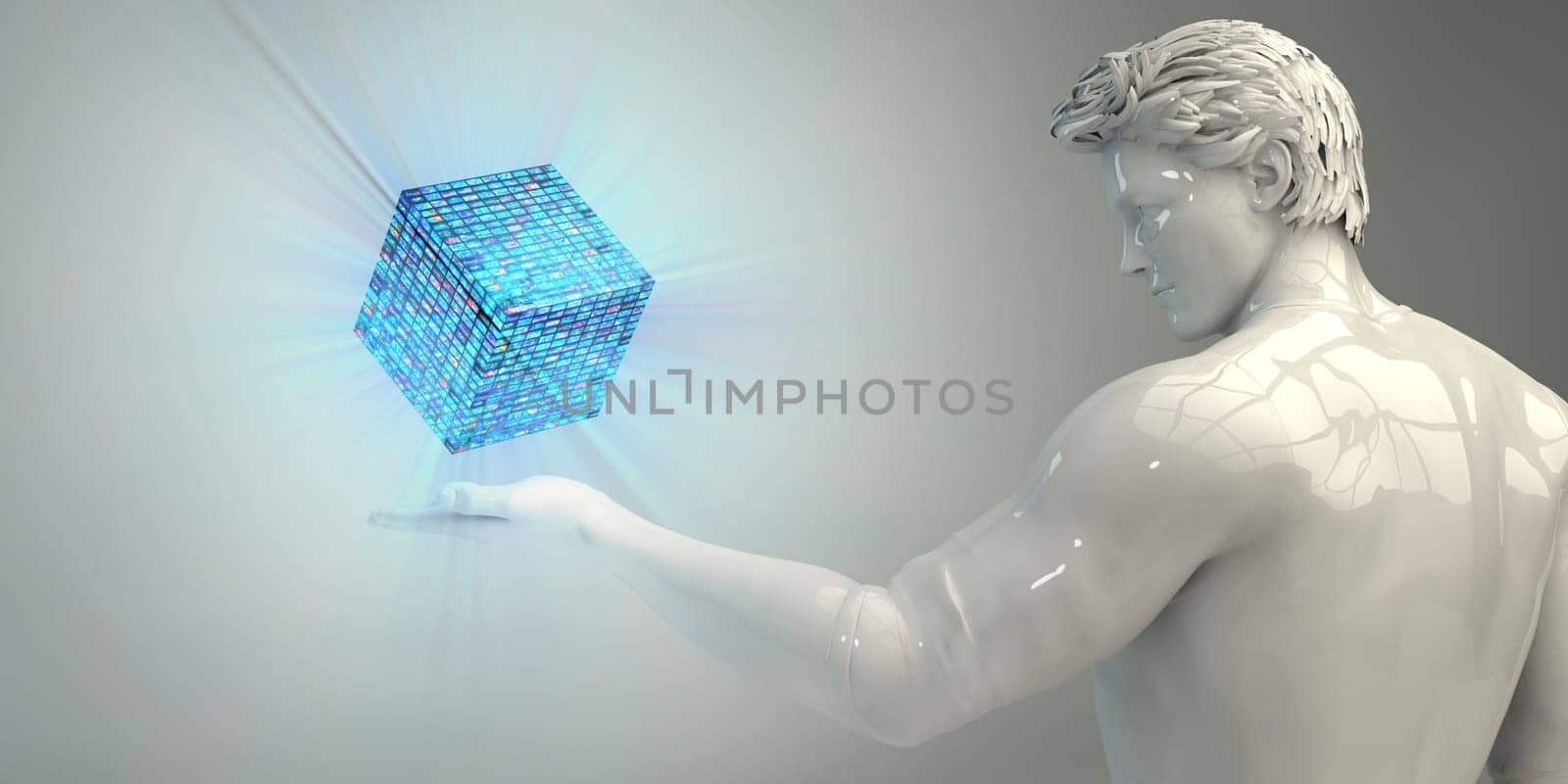 Digital Analytics Intelligent Data Strategy Background Concept