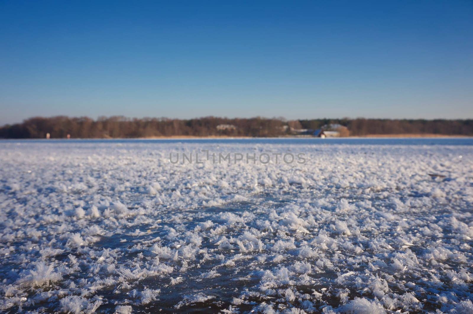 Ice cover at sea in winter
