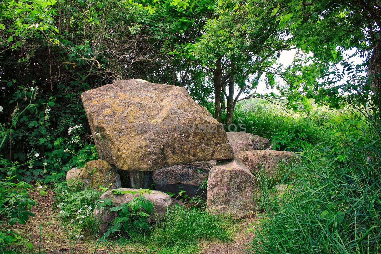 Large stone grave on the island of Ruegen