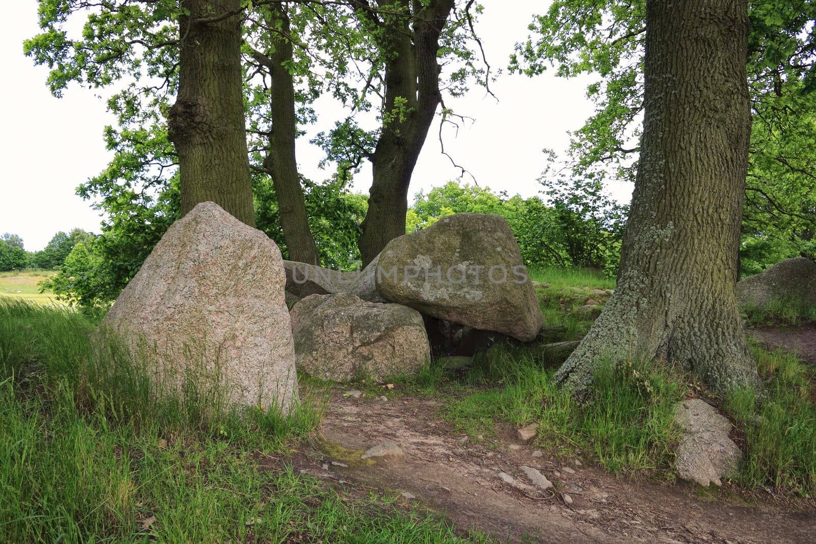 Large stone grave on the island of Ruegen