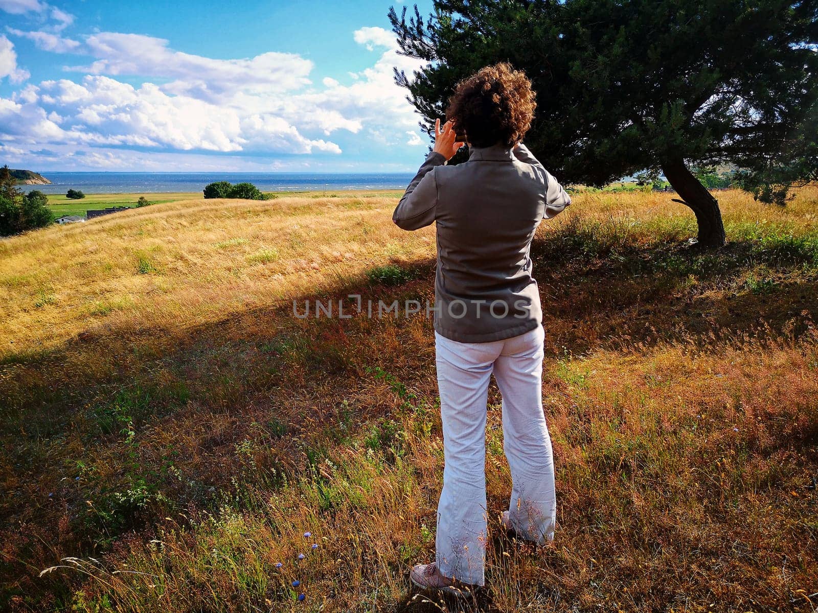 landscape near Groß Zicker, Ruegen Island on the Greifswalder Bodden