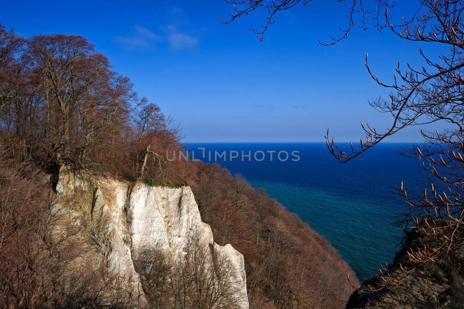 Chalk coast in the Jasmund National Park, Ruegen island