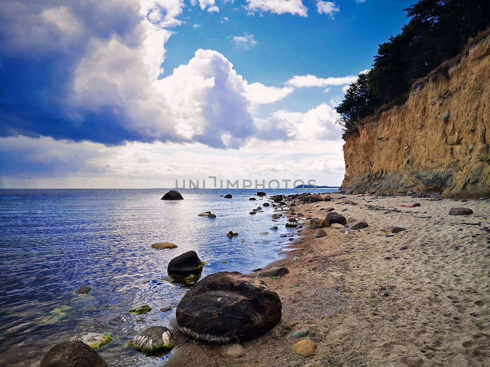 Baltic coast near Lobbe, Mönchgut, Ruegen island
