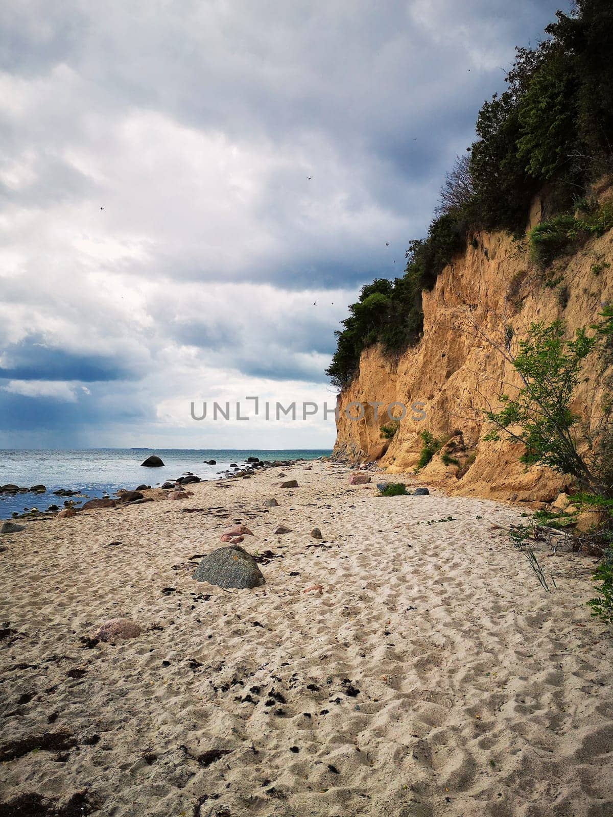 Baltic coast near Lobbe, Mönchgut, Ruegen island