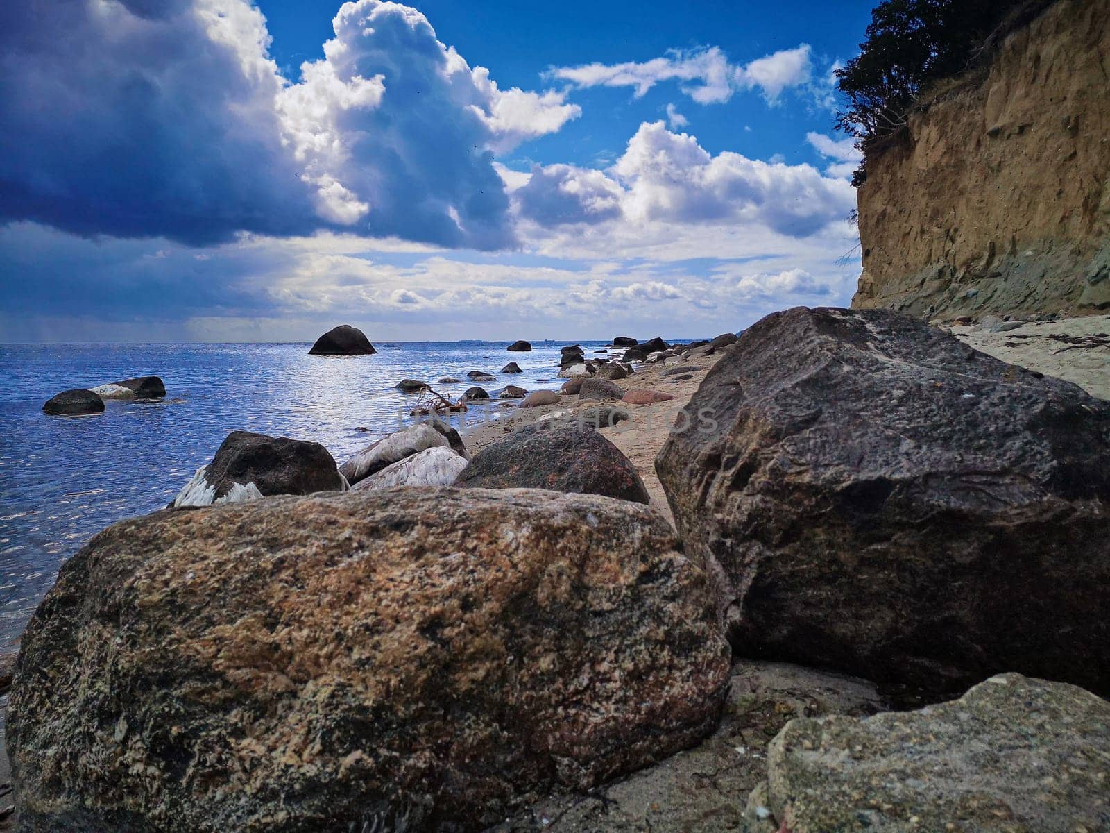 Baltic coast near Lobbe, Mönchgut, Ruegen island