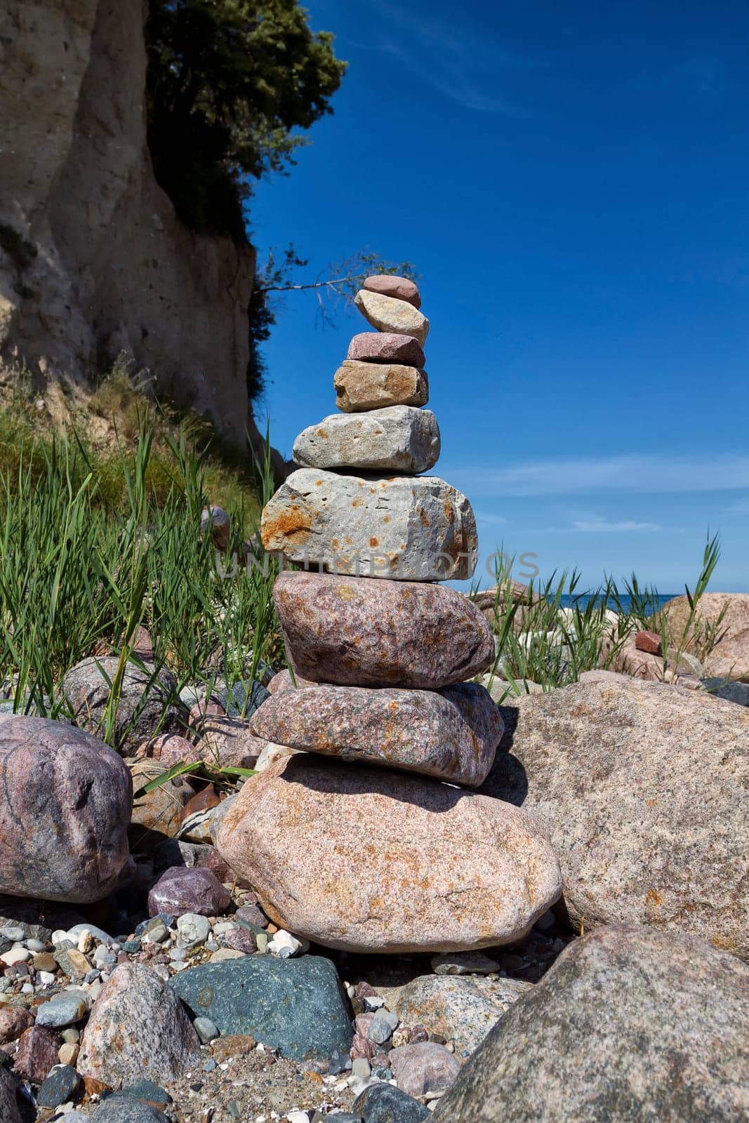 Baltic coast near Lobbe, Mönchgut, Ruegen island