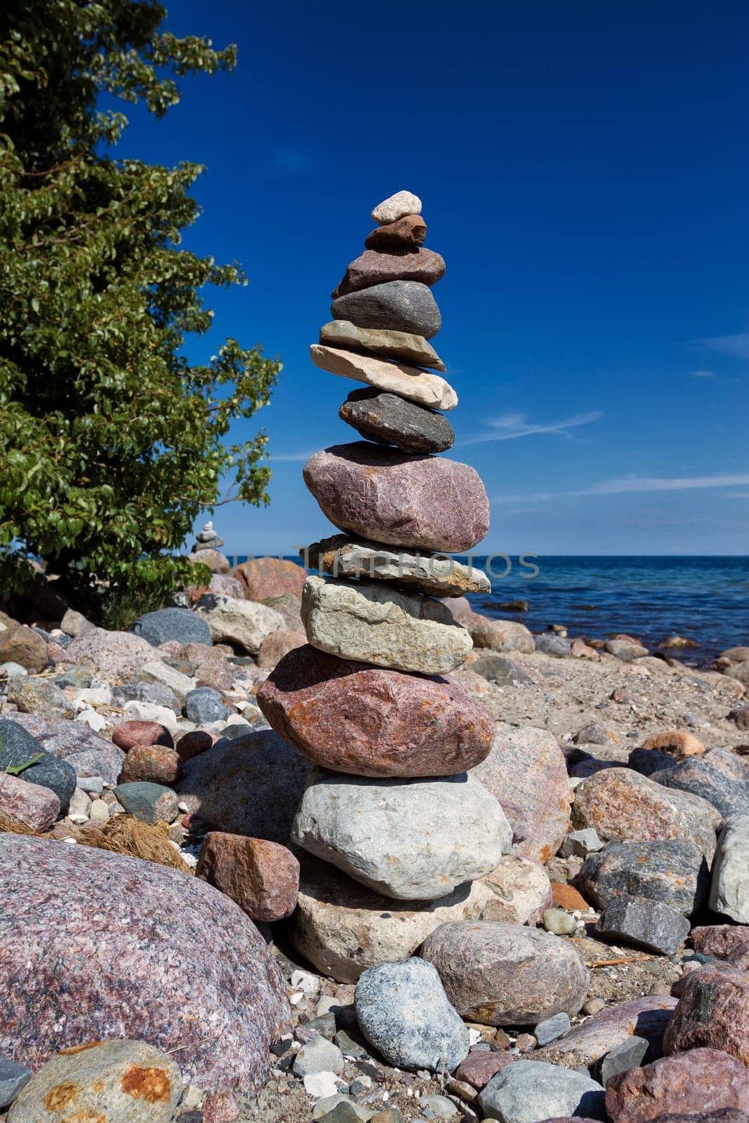 Baltic coast near Lobbe, Mönchgut, Ruegen island