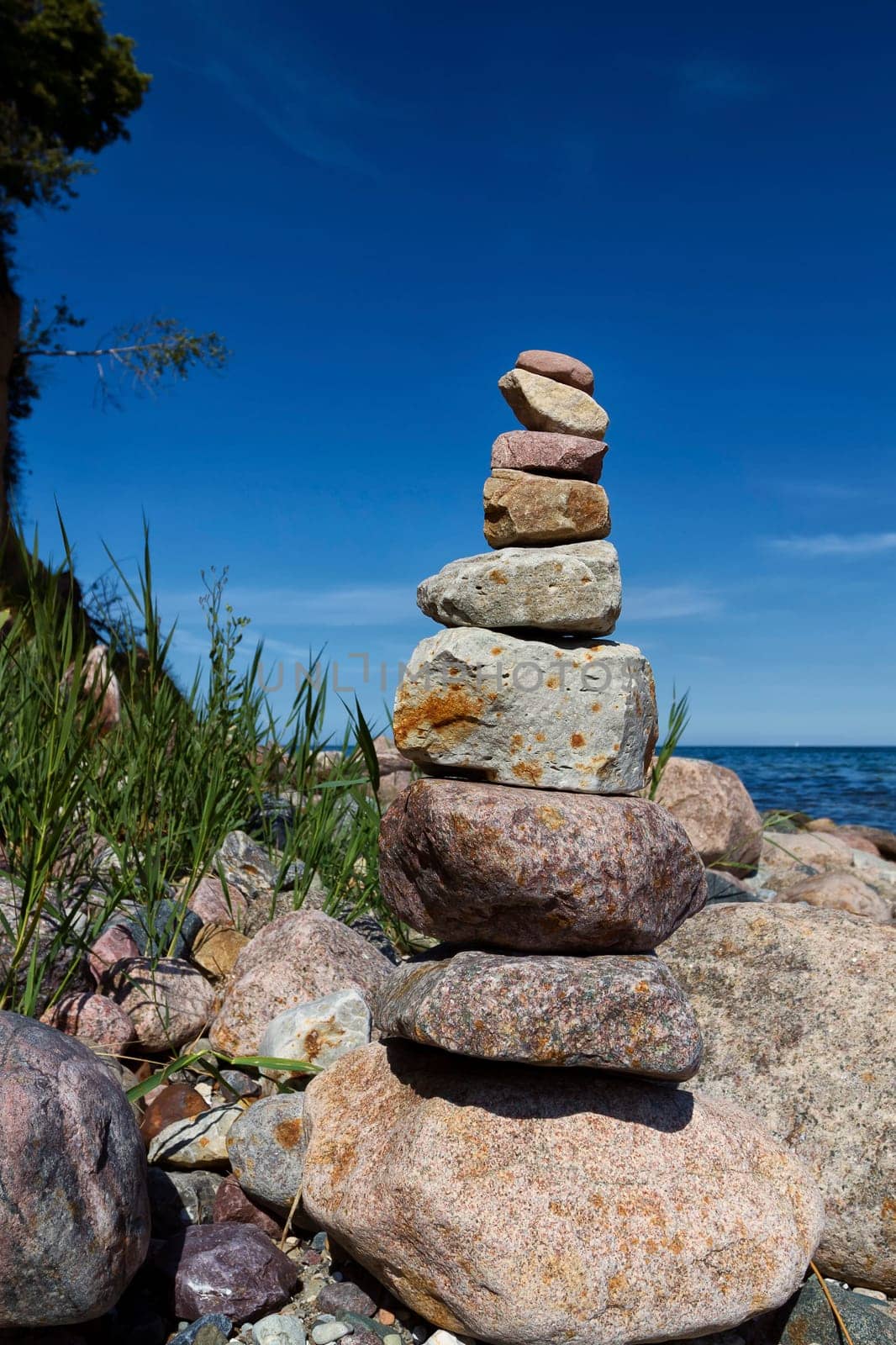 Baltic coast near Lobbe, Mönchgut, Ruegen island