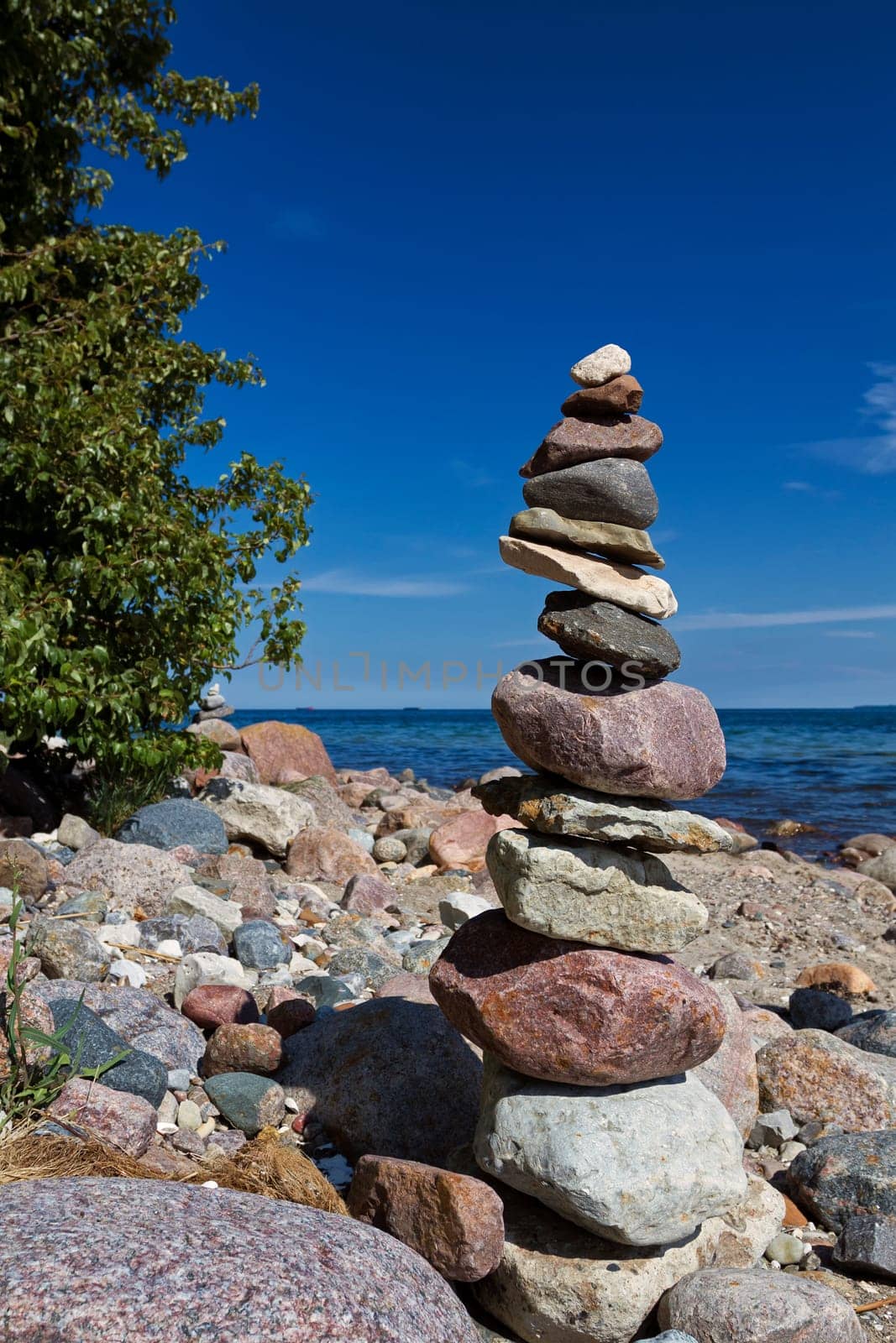 Baltic coast near Lobbe, Mönchgut, Ruegen island