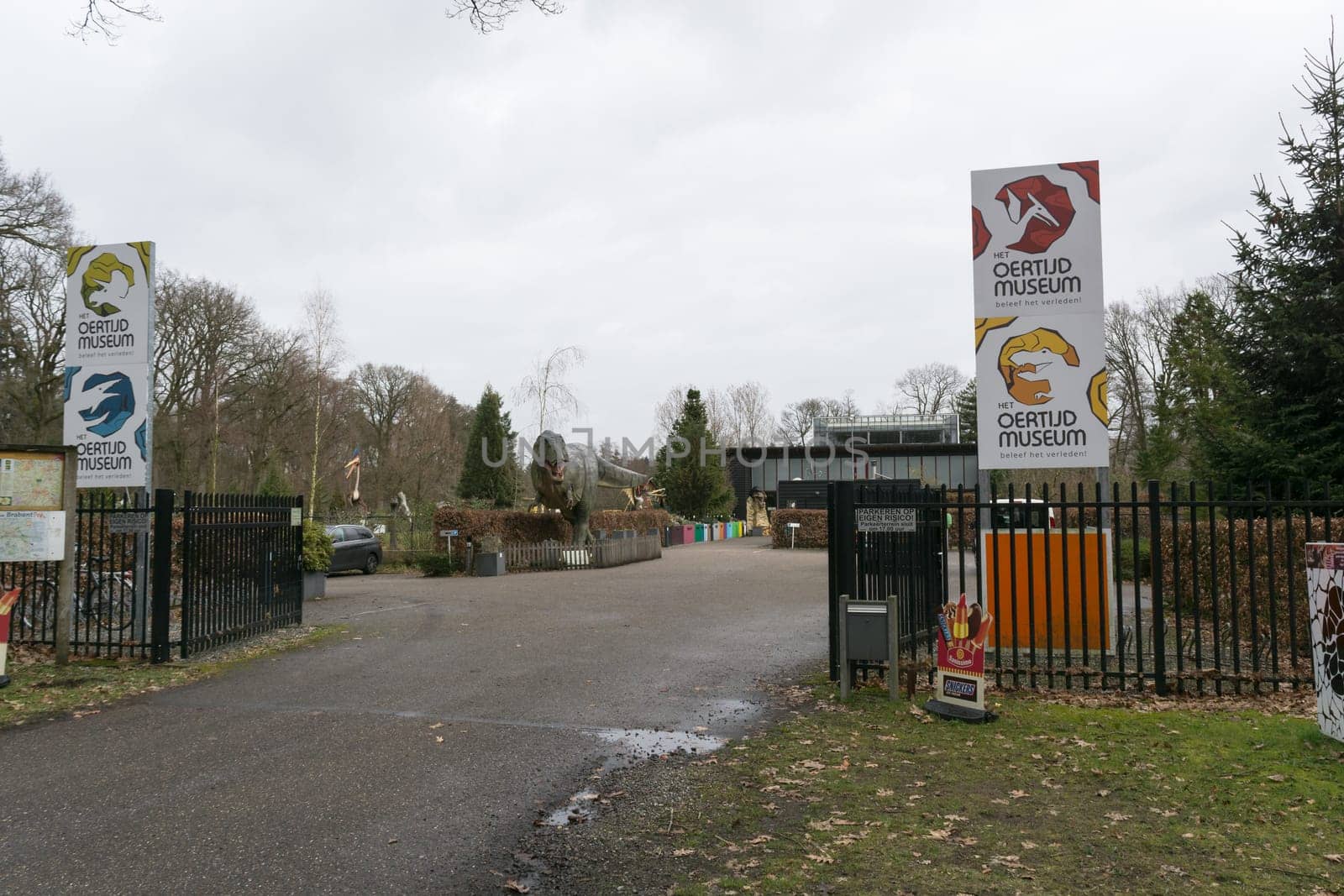 BOXTEL, THE NETHERLANDS - MARCH 09, 2019:.Entrance to the Oertijdmuseum near the town of Boxtel in Holland