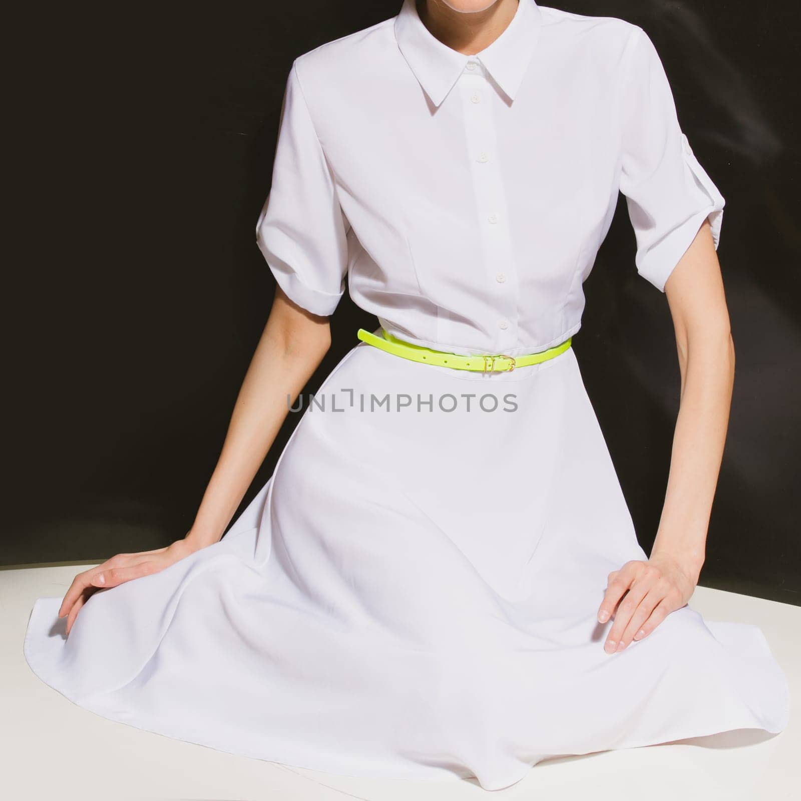 Fashion photo of woman. Girl posing. Studio photo