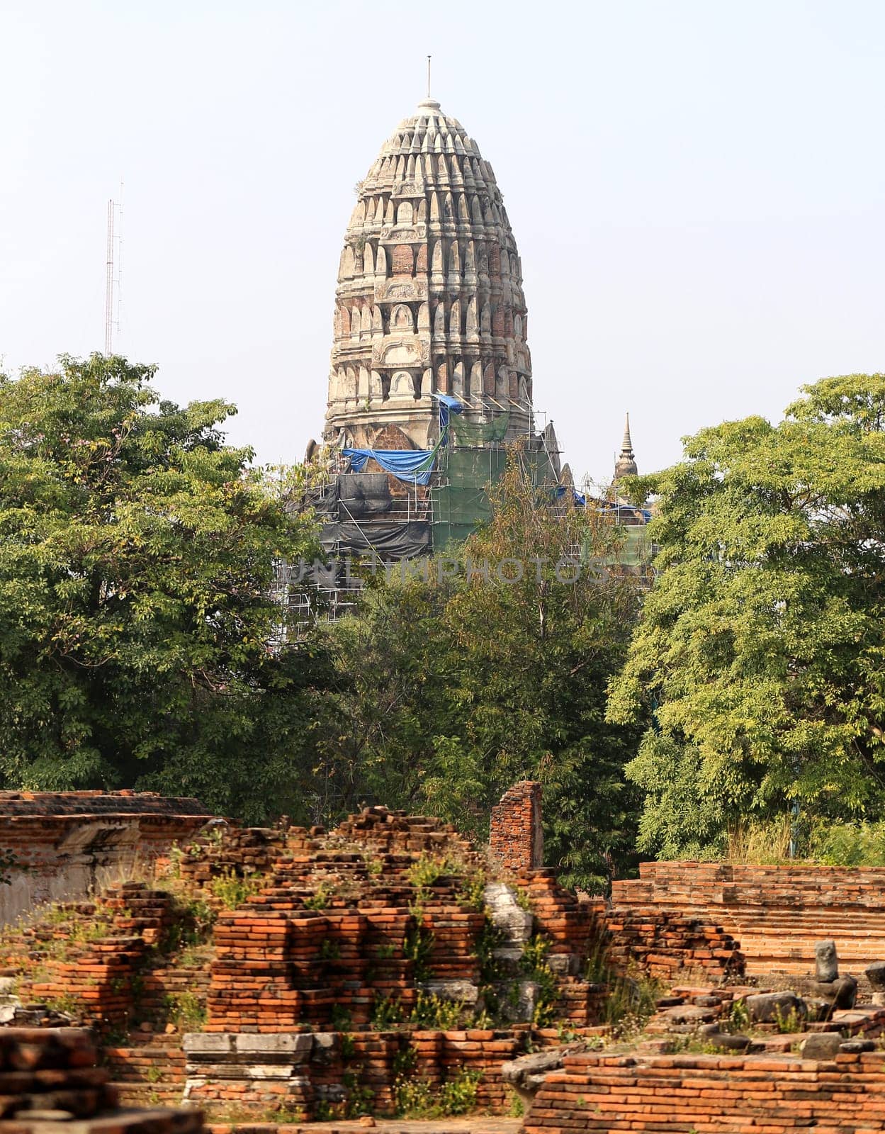 Buddhist temples in the jungle in Thailand
