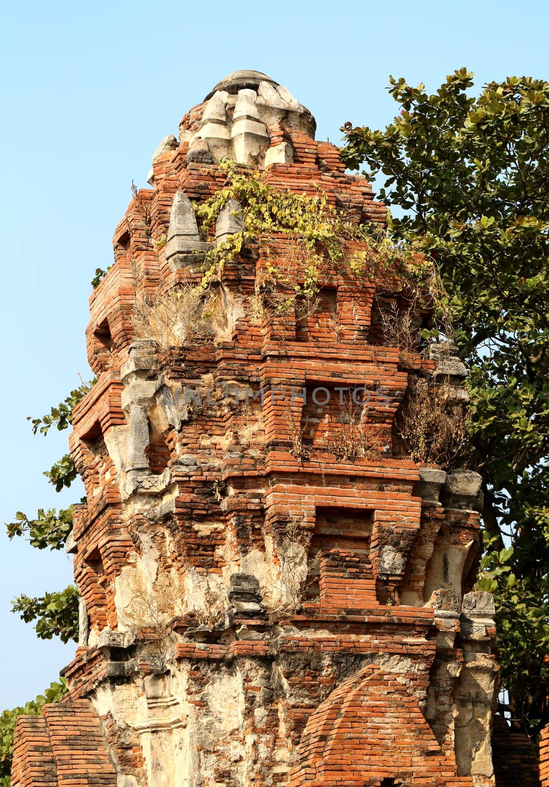 Buddhist temples in the jungle in Thailand