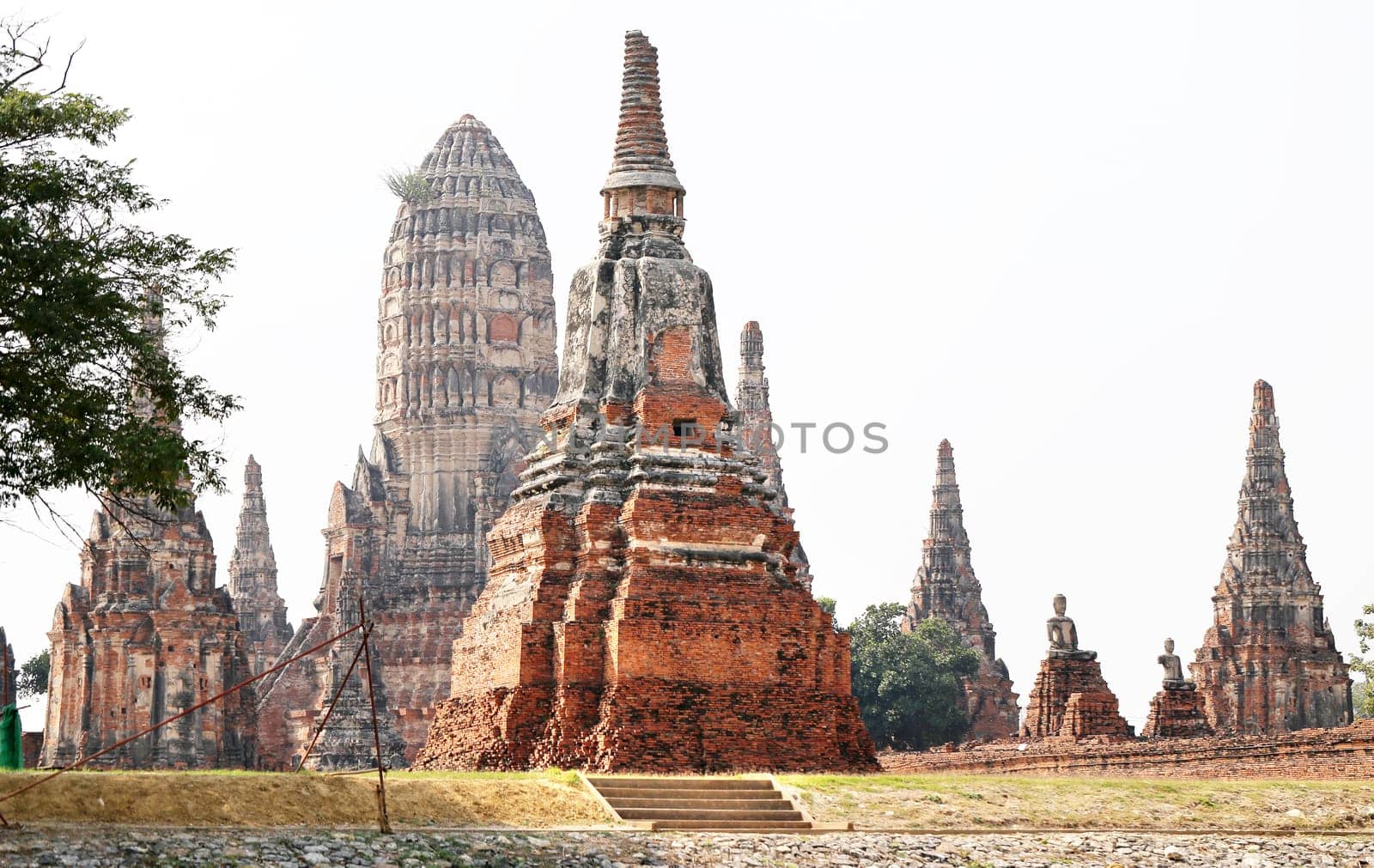 Buddhist temples in the jungle in Thailand