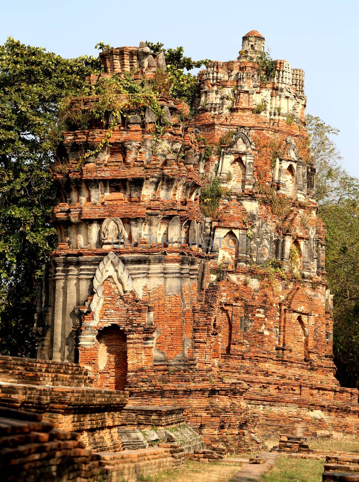 Buddhist temples in the jungle in Thailand
