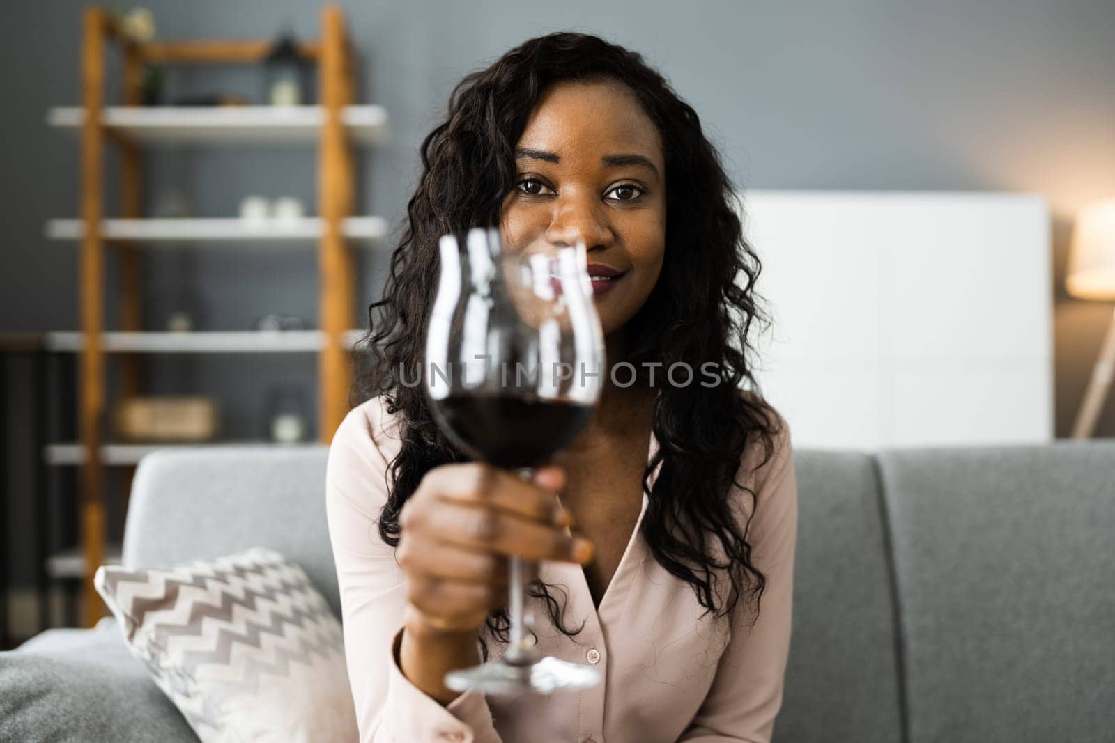 Romantic Home Dinner Video Conference With Wine