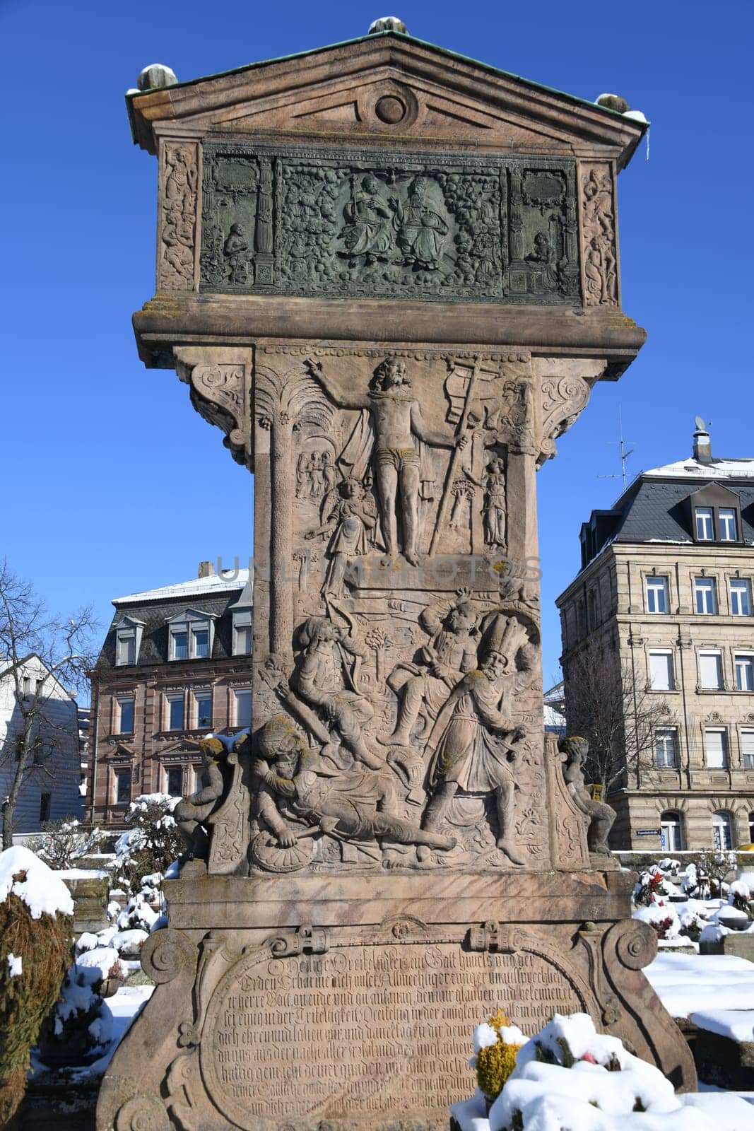 The Johannisfriedhof is located in the St. Johannis district of Nuremberg. Adam Kraft's first station of the cross was built in 1506-1508.