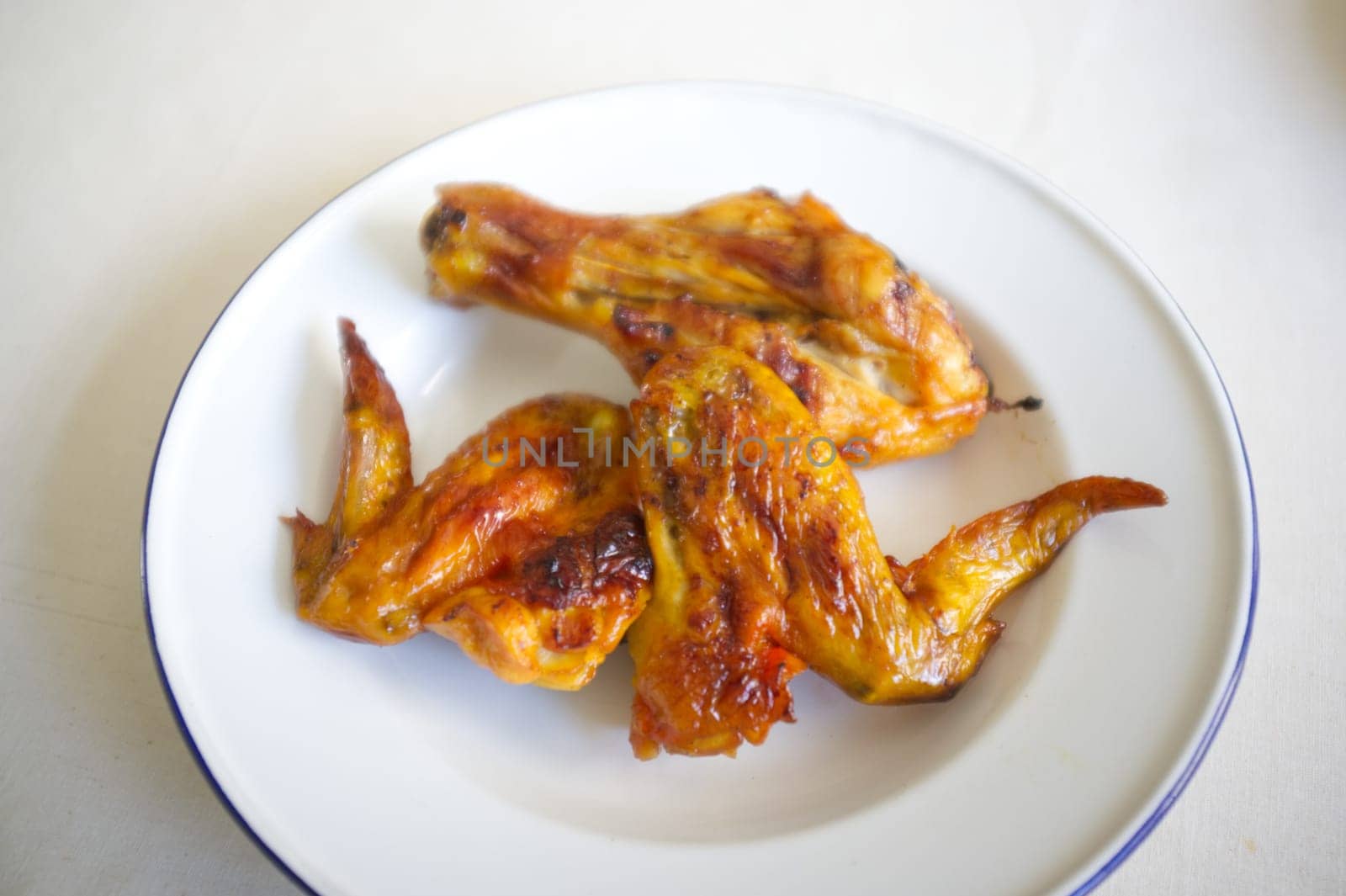 Thai food ,  grilled chicken wings