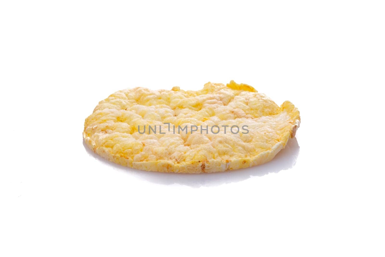 Corn maize quinoa waffle white isolated close-up
