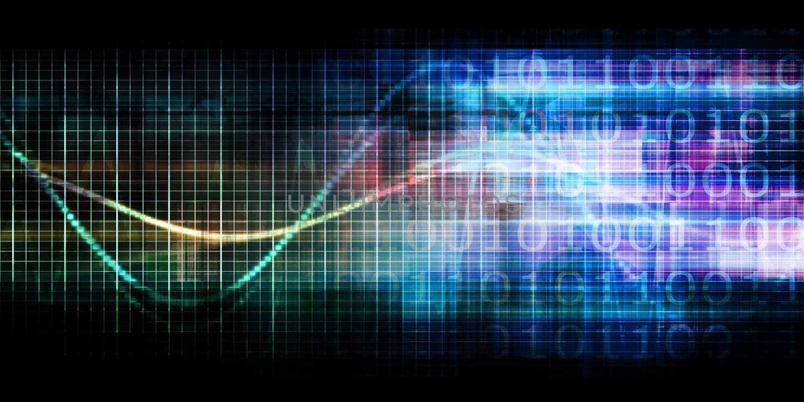 Futuristic Technology Background And Visual Data Of The Future