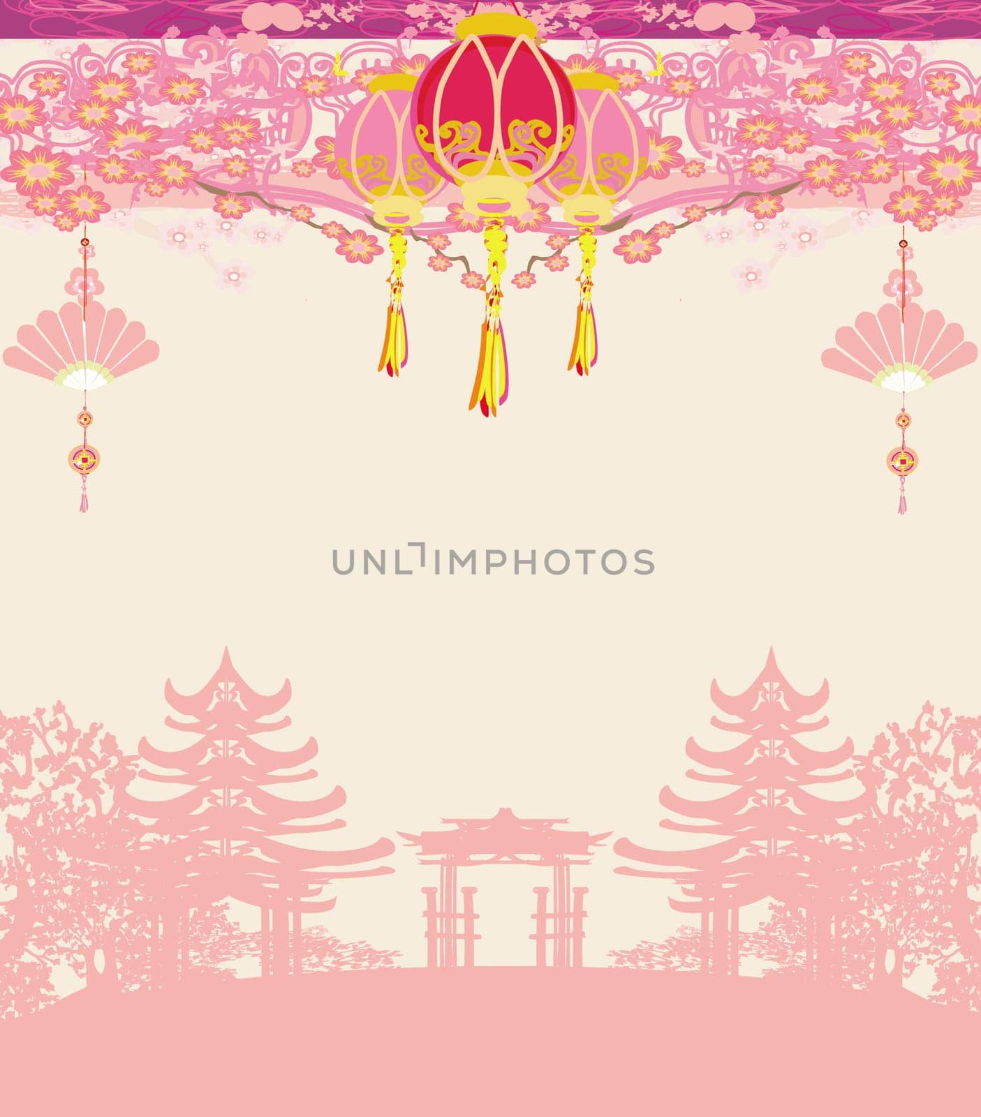 Mid-Autumn Festival for Chinese New Year - card