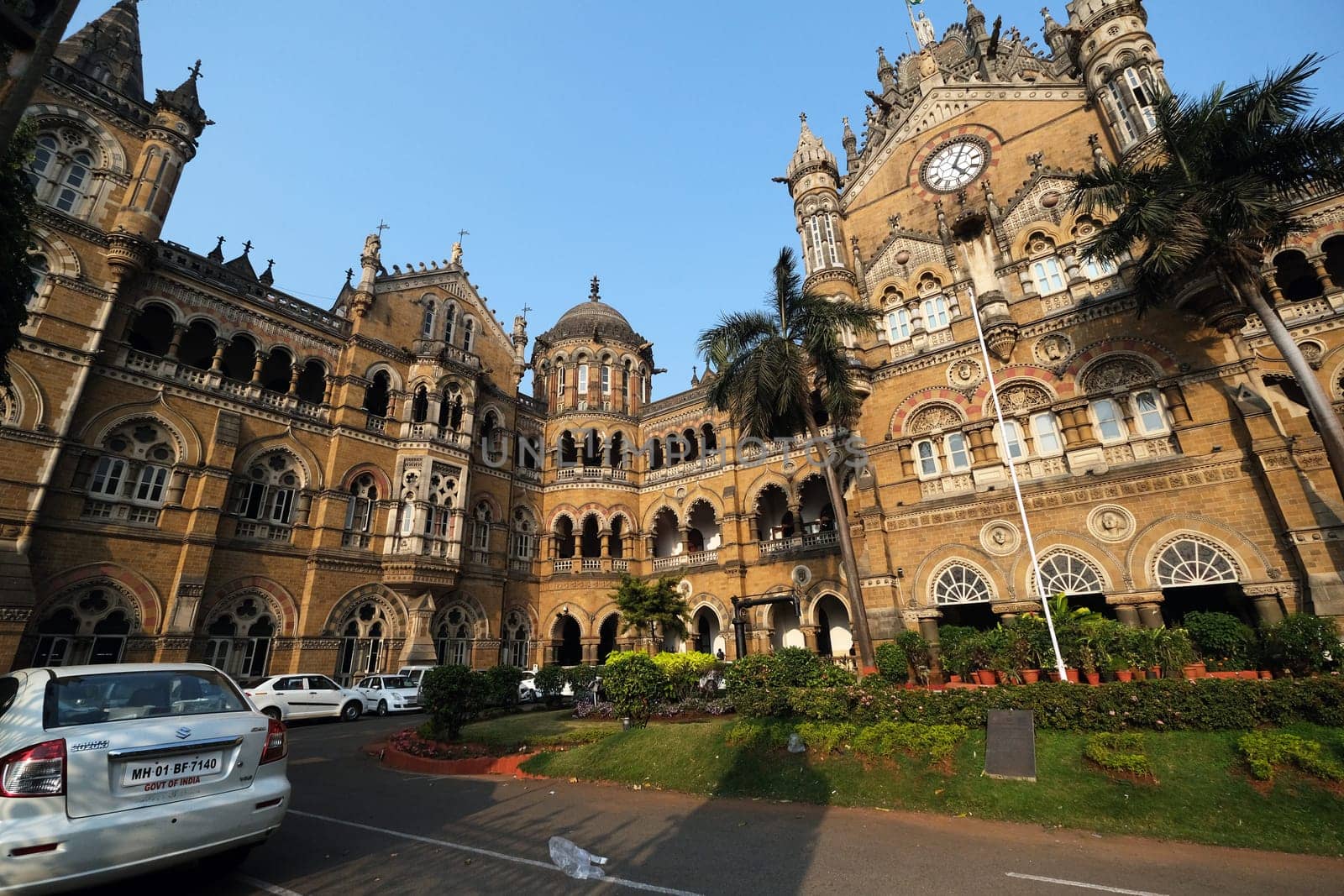 Victoria Station (Chatrapati Shivaji terminal) in Mumbai, India