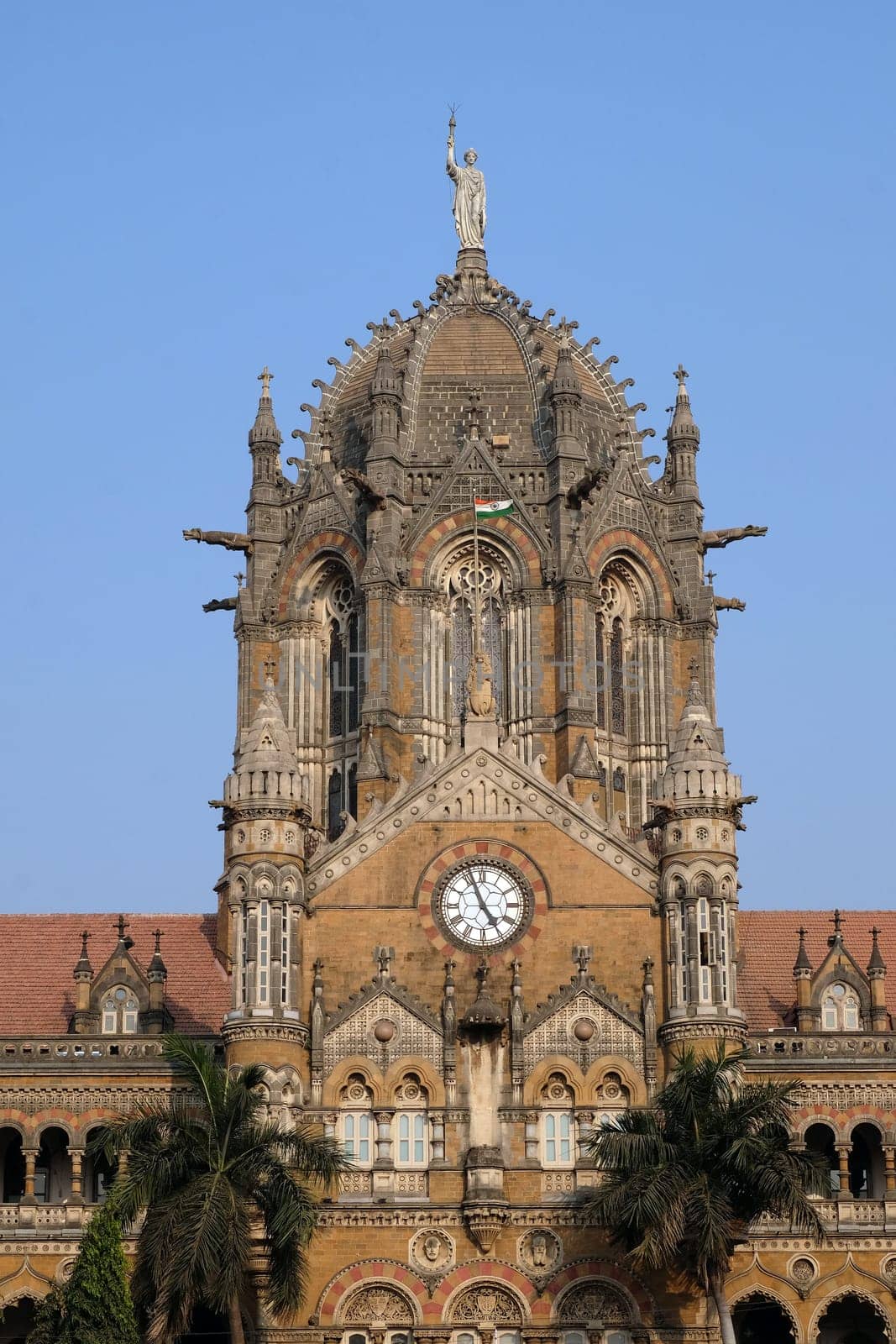 Victoria Station (Chatrapati Shivaji terminal) in Mumbai, India