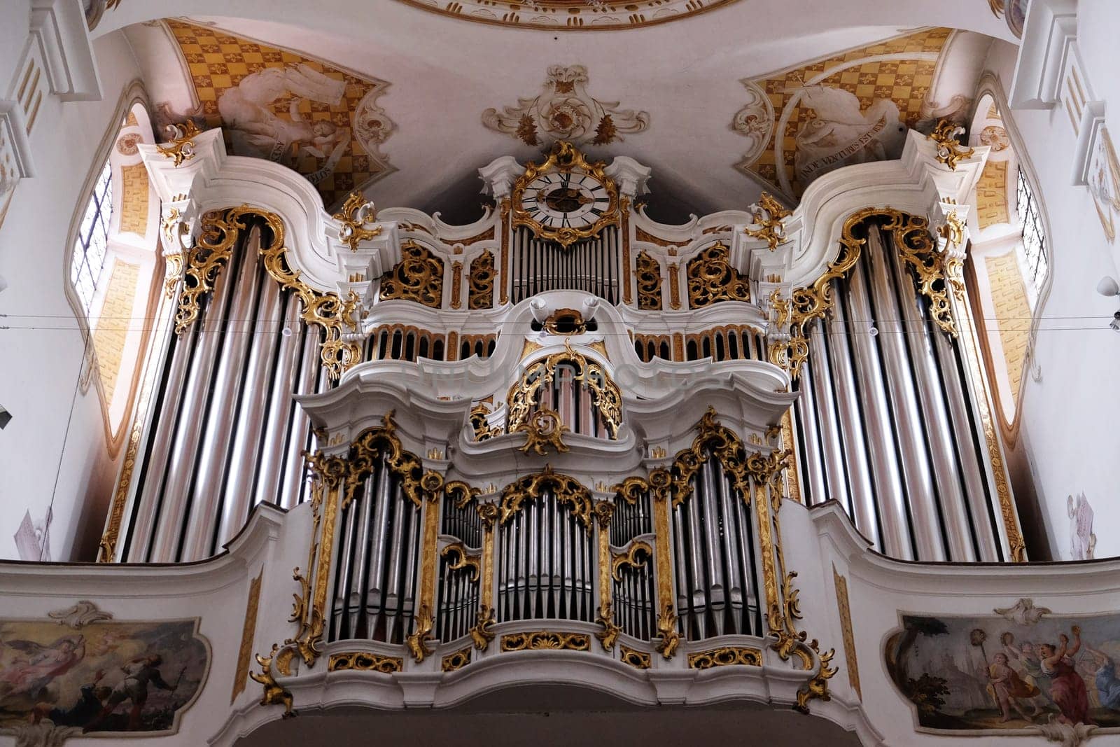 Organ in the monastery church of St. John in Ursberg, Germany