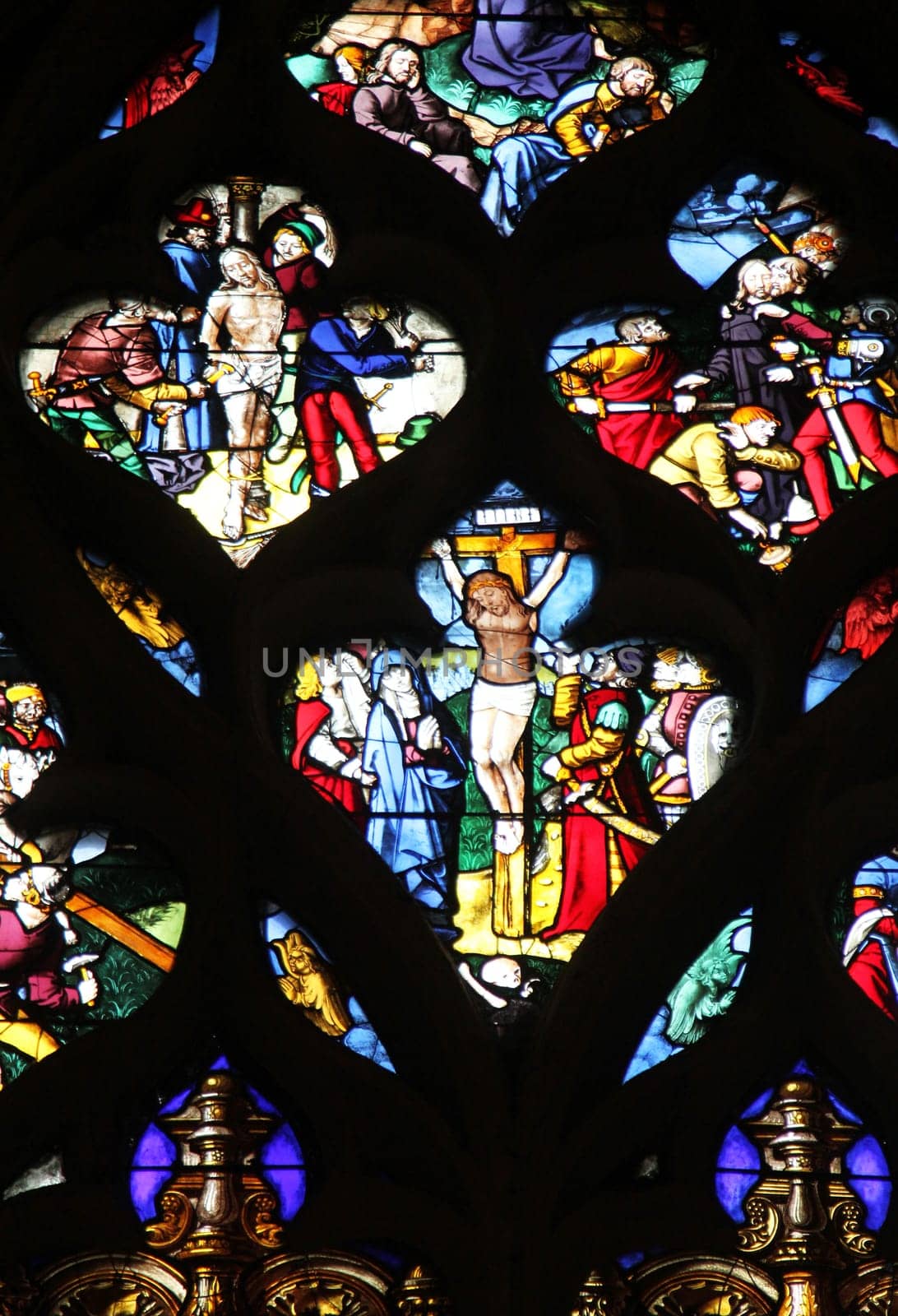 Stained glass, Church of St. Gervais and St. Protais, Paris