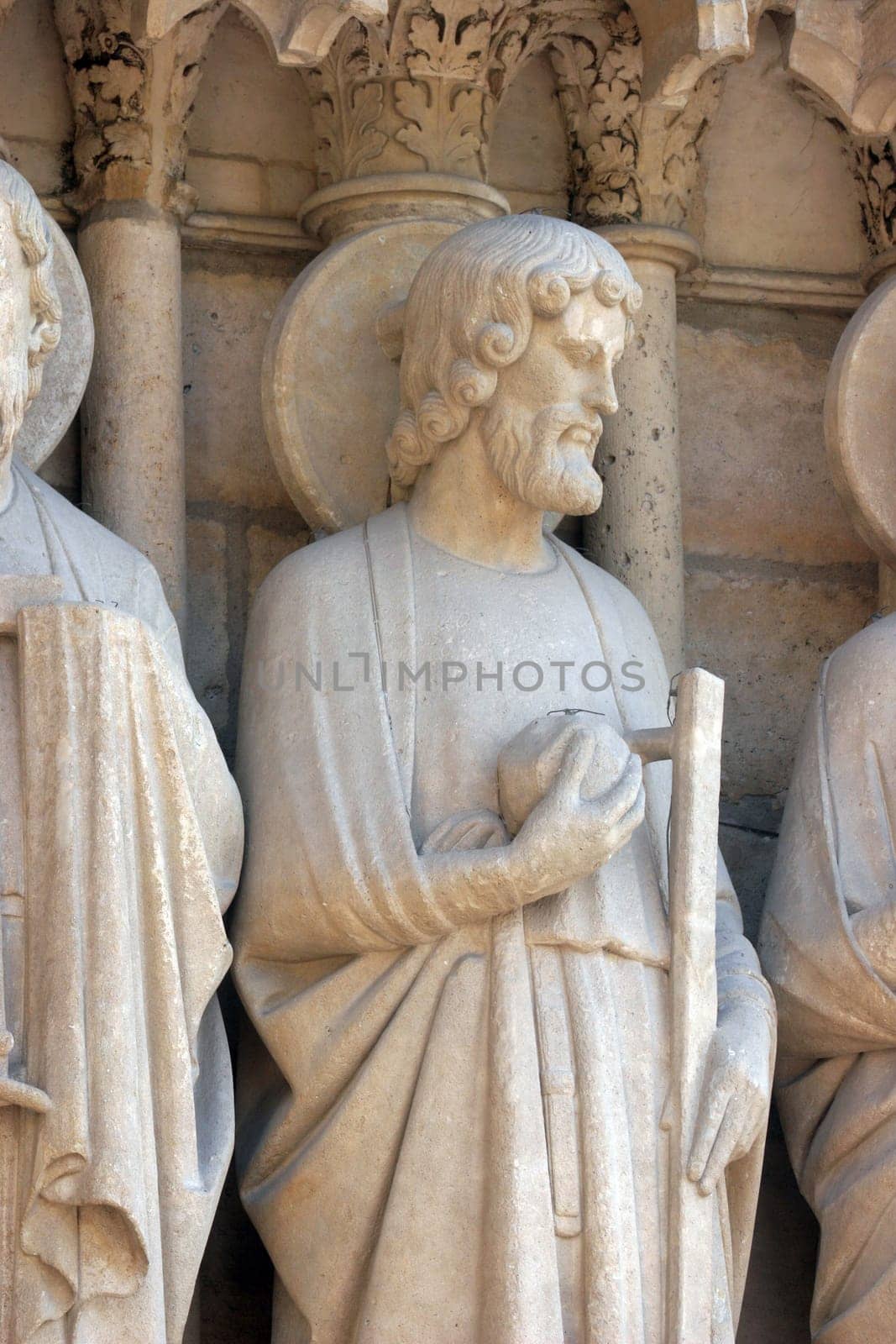 Saint Jude, Notre Dame Cathedral, Paris, Last Judgment Portal