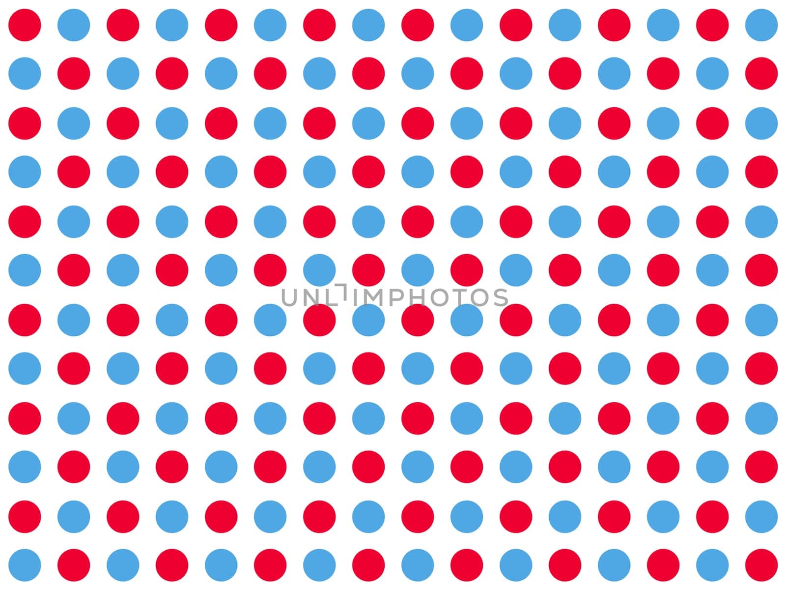 Background with dots blue red