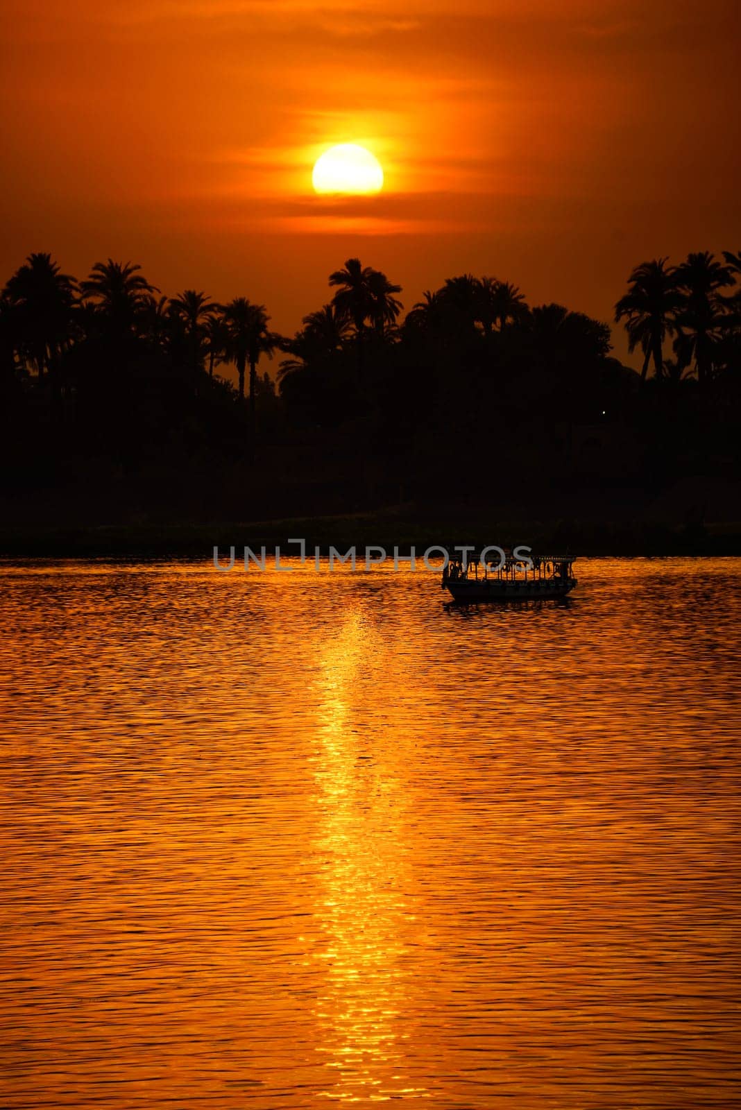 Sunset on the Nile in Luxor - Egypt