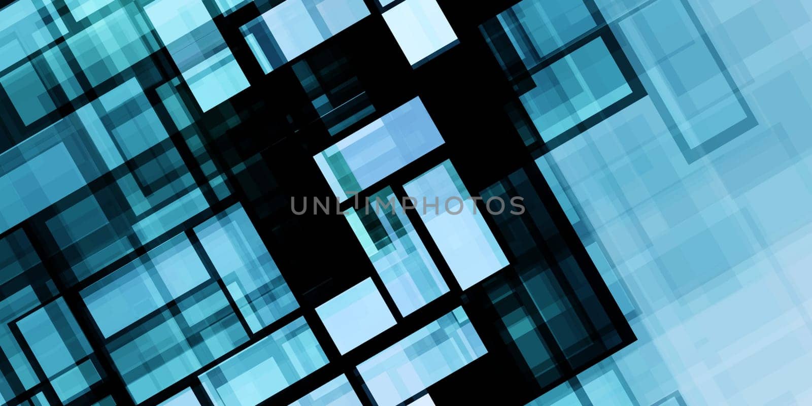 Futuristic Digital Network with Data Communication Art